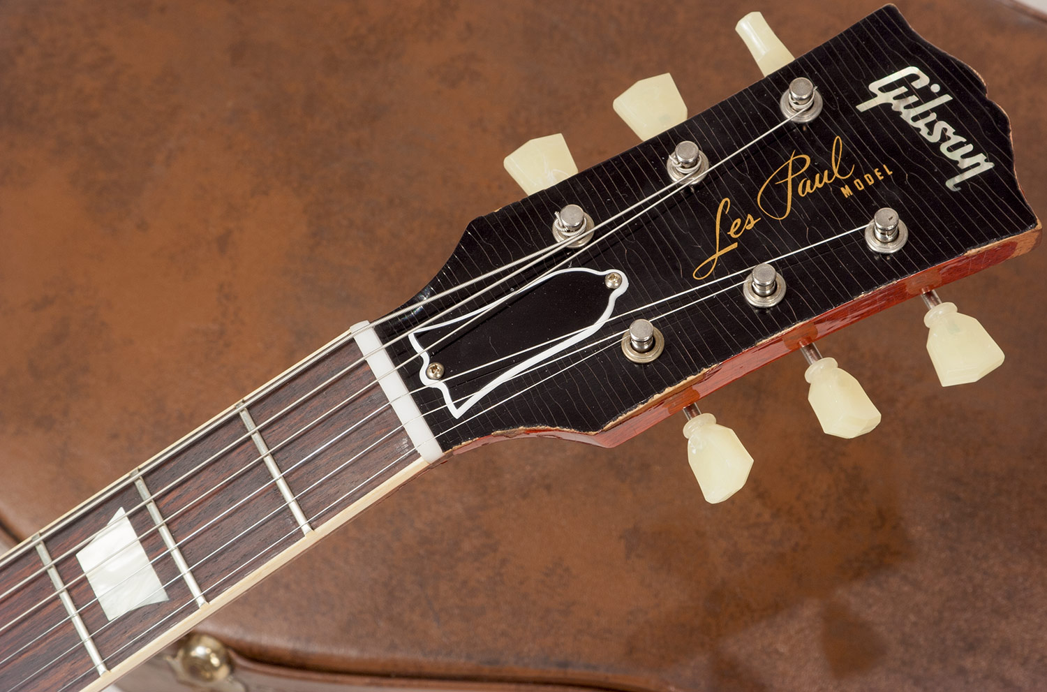 Gibson Custom Shop M2m Les Paul Standard 1958 2h Ht Rw #r862323 - Aged Kindred Burst Fade - Guitarra eléctrica de corte único. - Variation 5