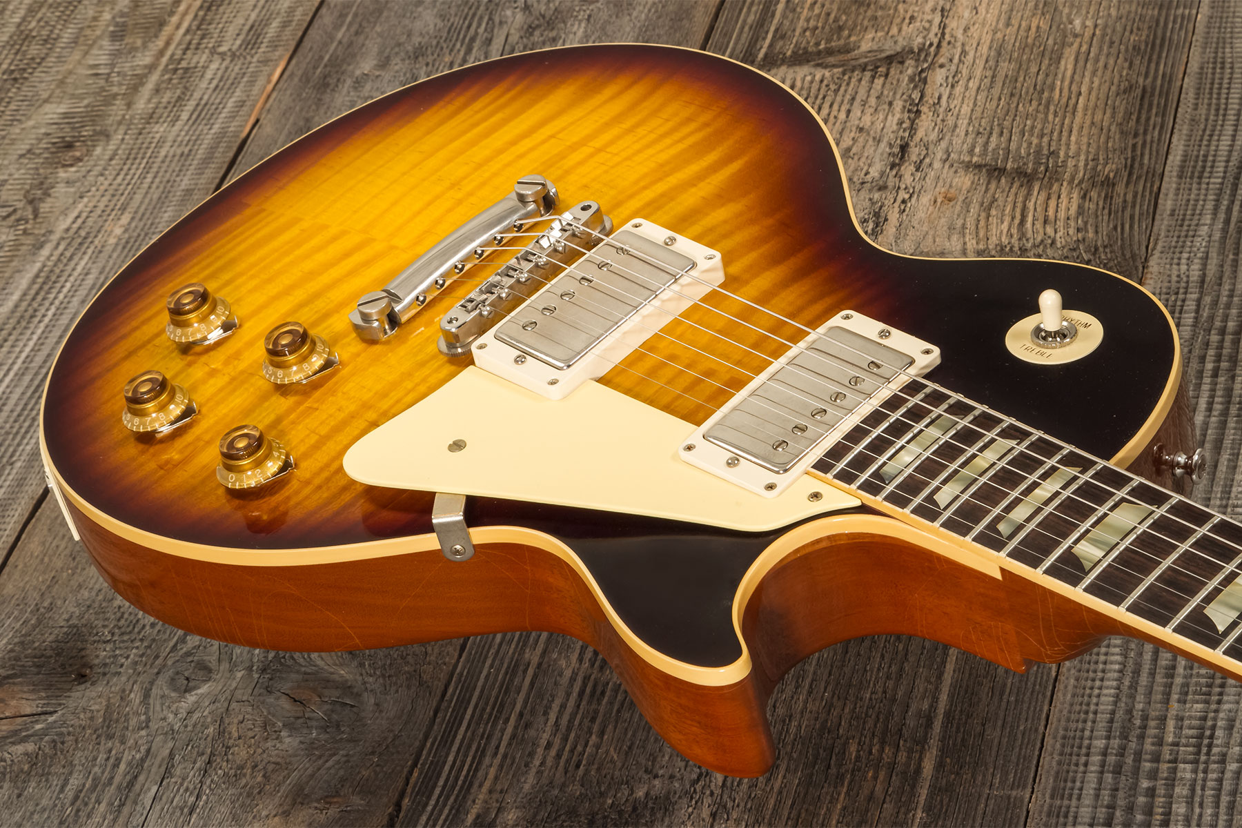 Gibson Custom Shop M2m Les Paul Standard 1959 2h Ht Rw #932147 - Murphy Lab Ultra Light Aged Kindred Burst - Guitarra eléctrica de corte único. - Vari