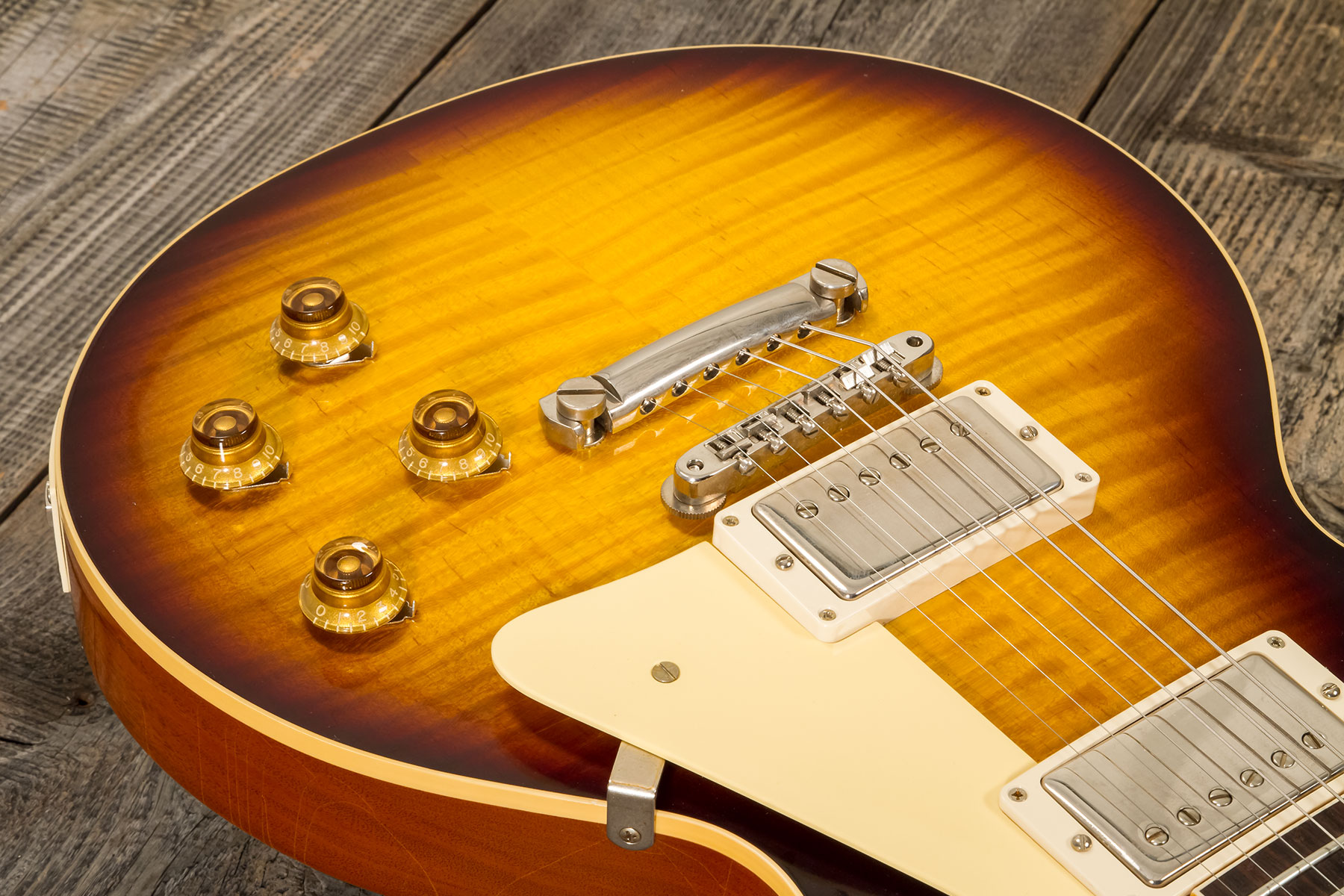 Gibson Custom Shop M2m Les Paul Standard 1959 2h Ht Rw #932147 - Murphy Lab Ultra Light Aged Kindred Burst - Guitarra eléctrica de corte único. - Vari