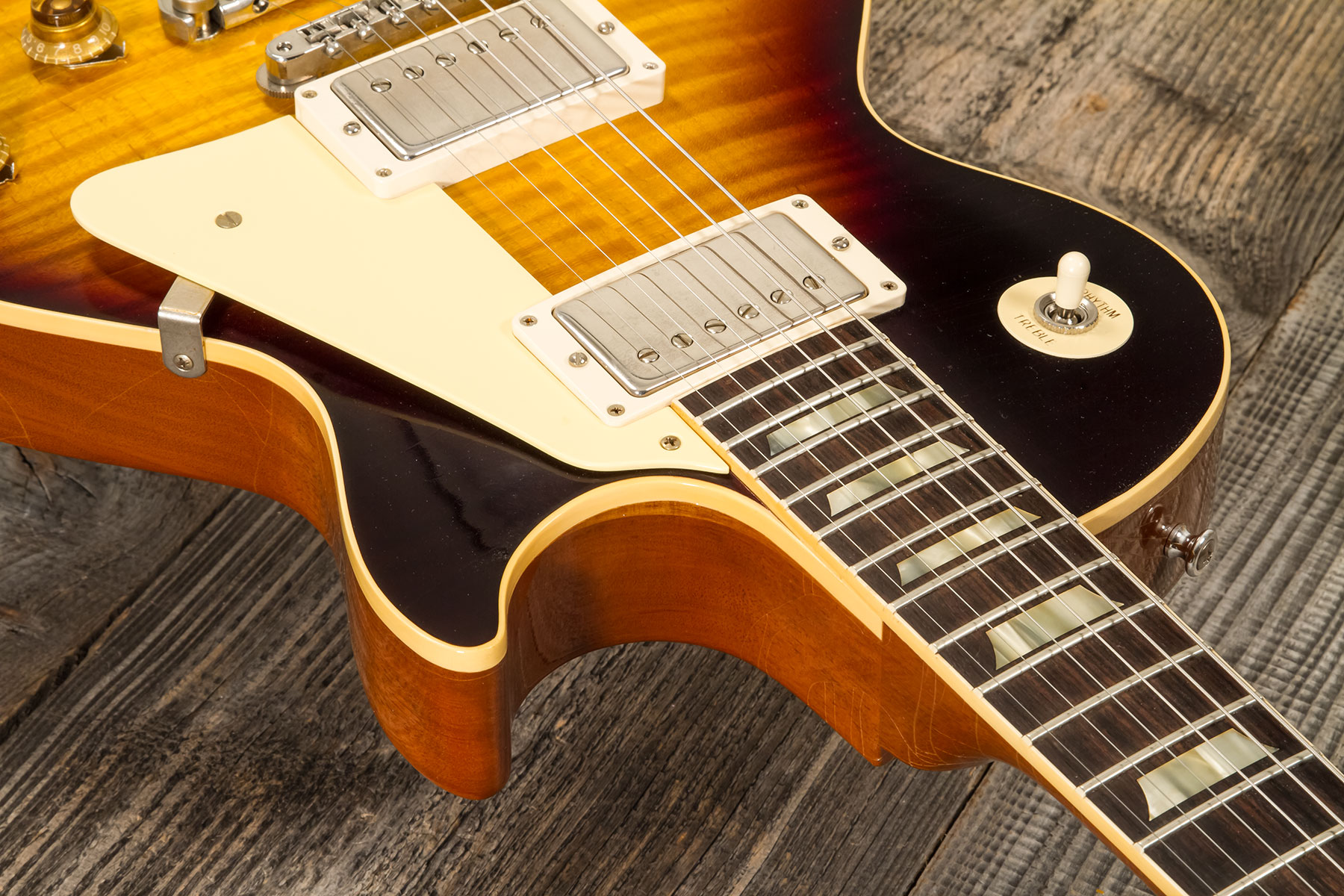 Gibson Custom Shop M2m Les Paul Standard 1959 2h Ht Rw #932147 - Murphy Lab Ultra Light Aged Kindred Burst - Guitarra eléctrica de corte único. - Vari
