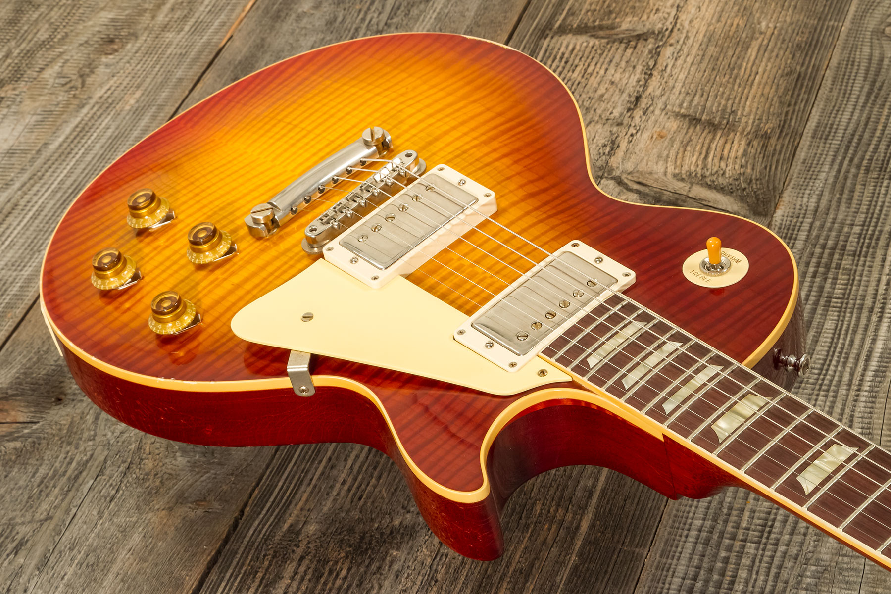 Gibson Custom Shop M2m Les Paul Standard 1959 2h Ht Rw #932609 - Murphy Lab Light Aged Royal Tea Burst - Guitarra eléctrica de corte único. - Variatio