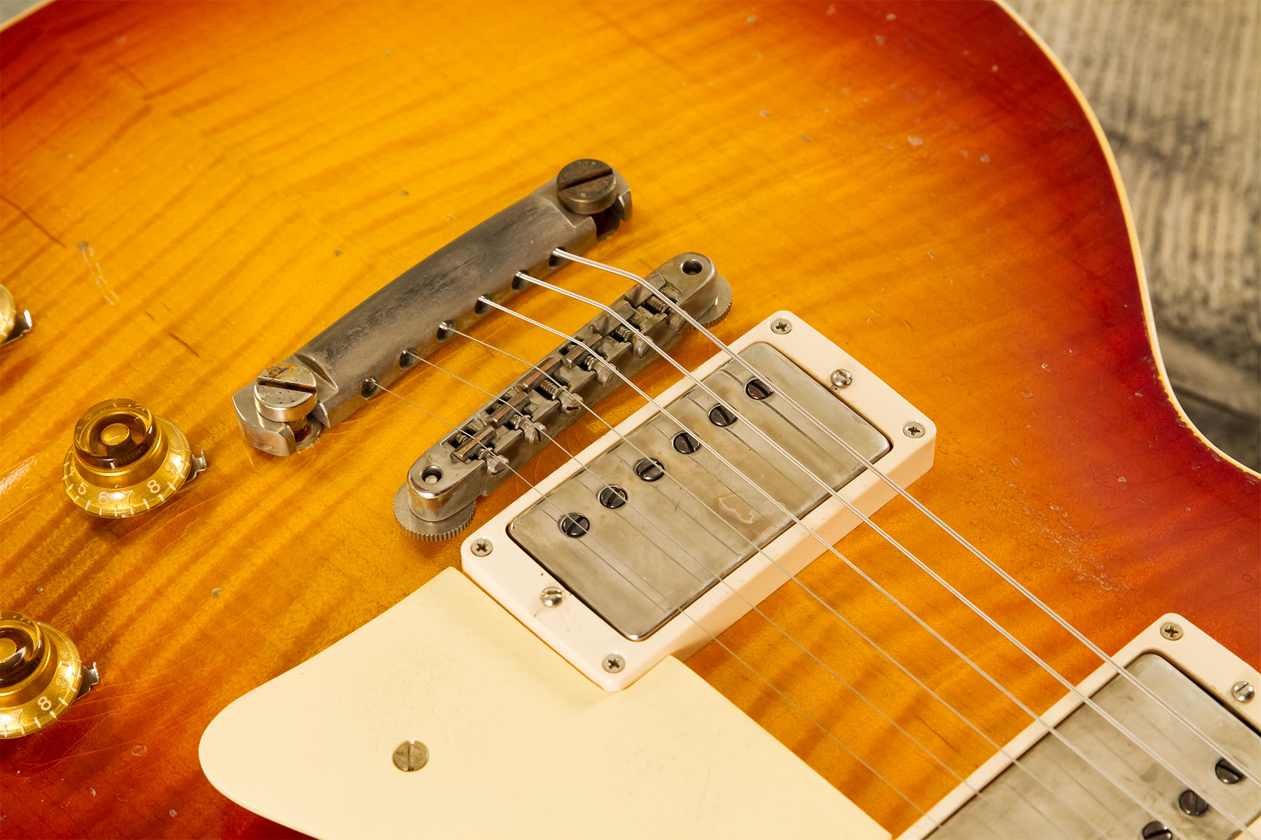 Gibson Custom Shop M2m Les Paul Standard 1959 2h Ht Rw #942136 - Murphy Lab Heavy Aged Sunrise Tea Burst - Guitarra eléctrica de corte único. - Variat