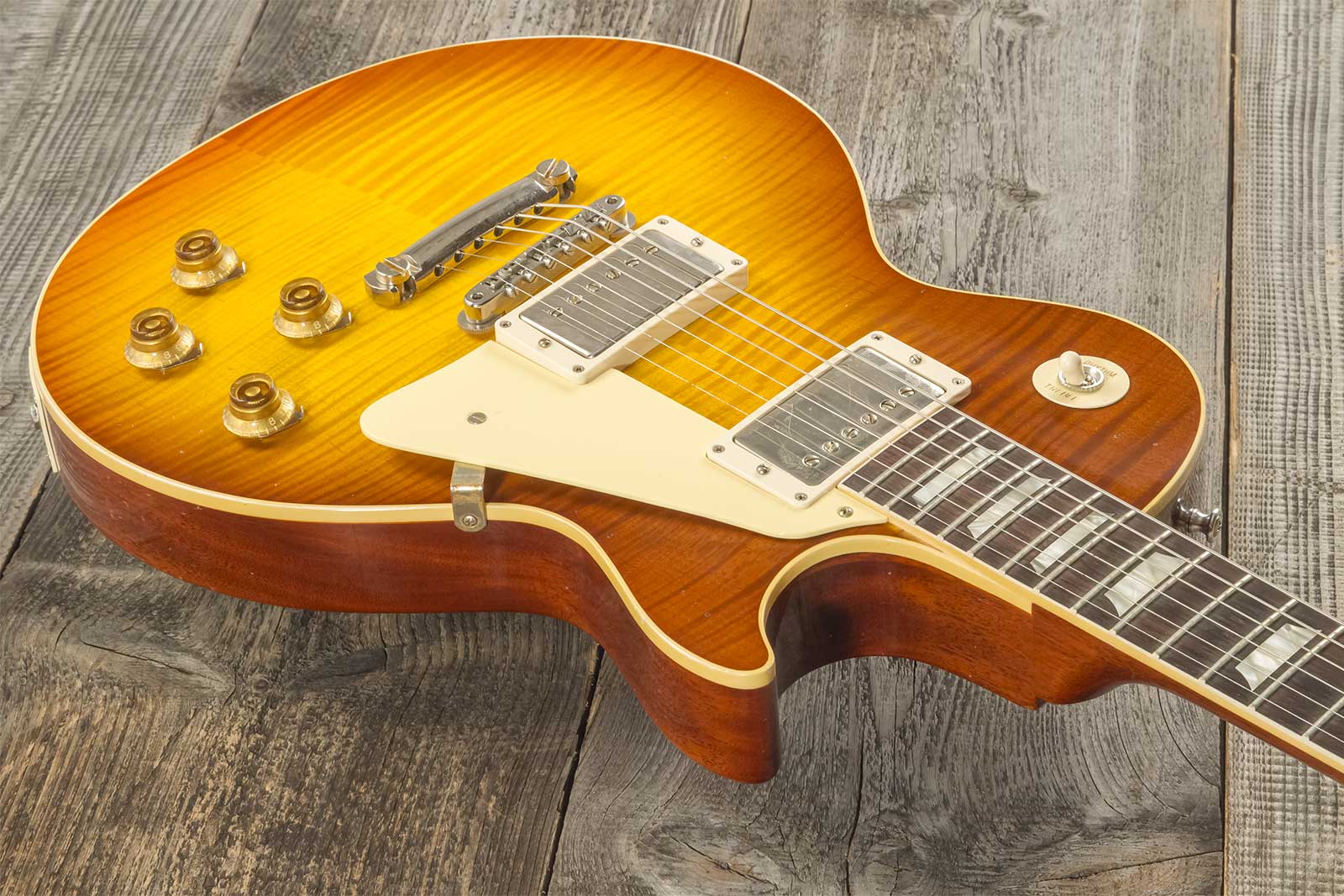 Gibson Custom Shop M2m Les Paul Standard 1959 2h Ht Rw #94898 - Murphy Lab Light Aged Royal Tea Burst - Guitarra eléctrica de corte único. - Variation