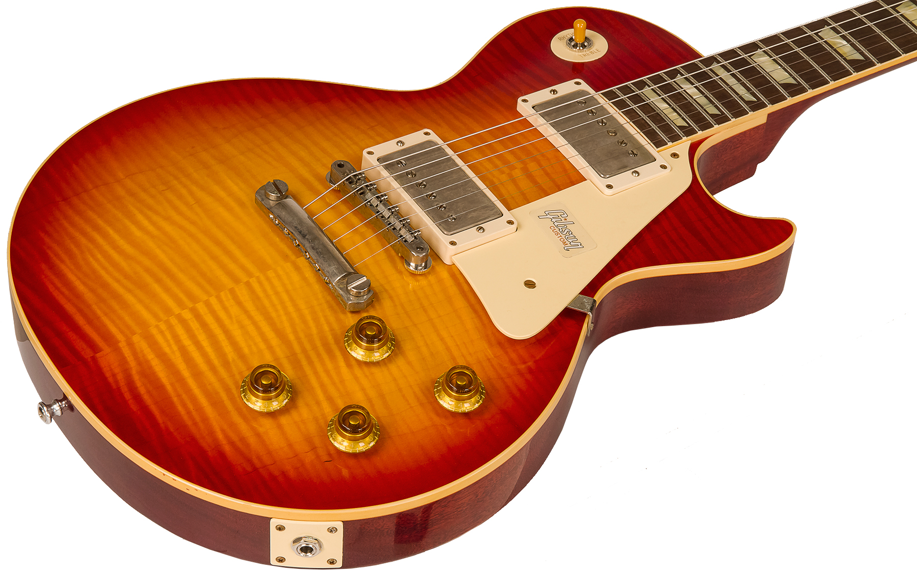 Gibson Custom Shop M2m Les Paul Standard 1959 60th Anniversary 2h Ht Rw #991818 - Vos Sunrise Teaburst - Guitarra eléctrica de corte único. - Variatio