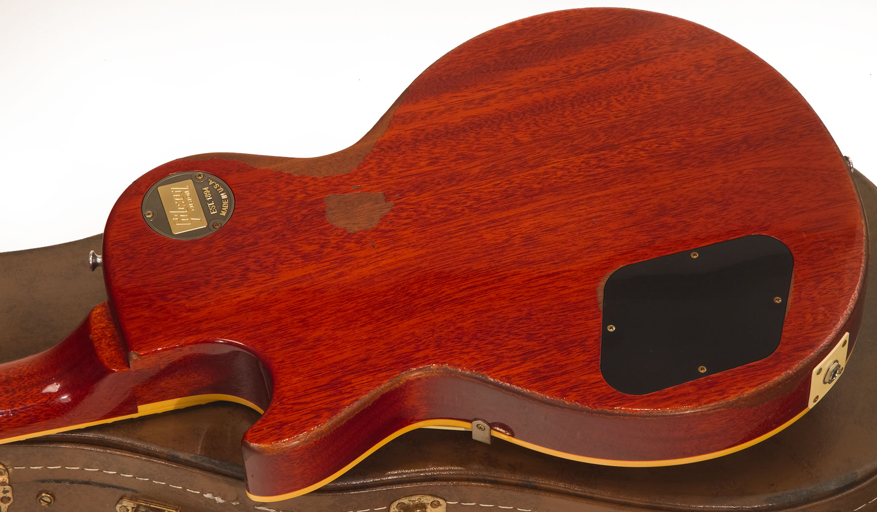 Gibson Custom Shop M2m Les Paul Standard 1959 2h Ht Rw #983303 - Ultra Aged New Orange Sunset Fade - Guitarra eléctrica de corte único. - Variation 3