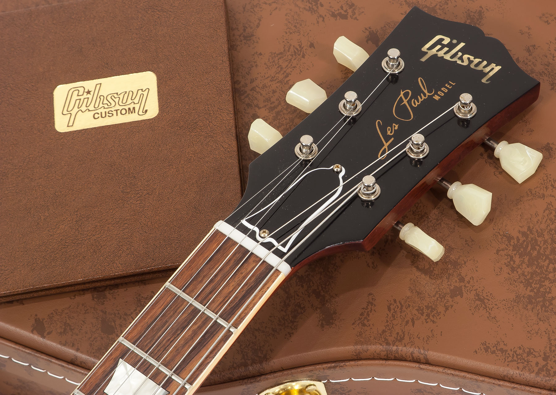 Gibson Custom Shop M2m Les Paul Standard 1959 Lh Gaucher Ltd 2h Ht Rw #971610 - Vos Washed Cherry - Guitarra electrica para zurdos - Variation 6