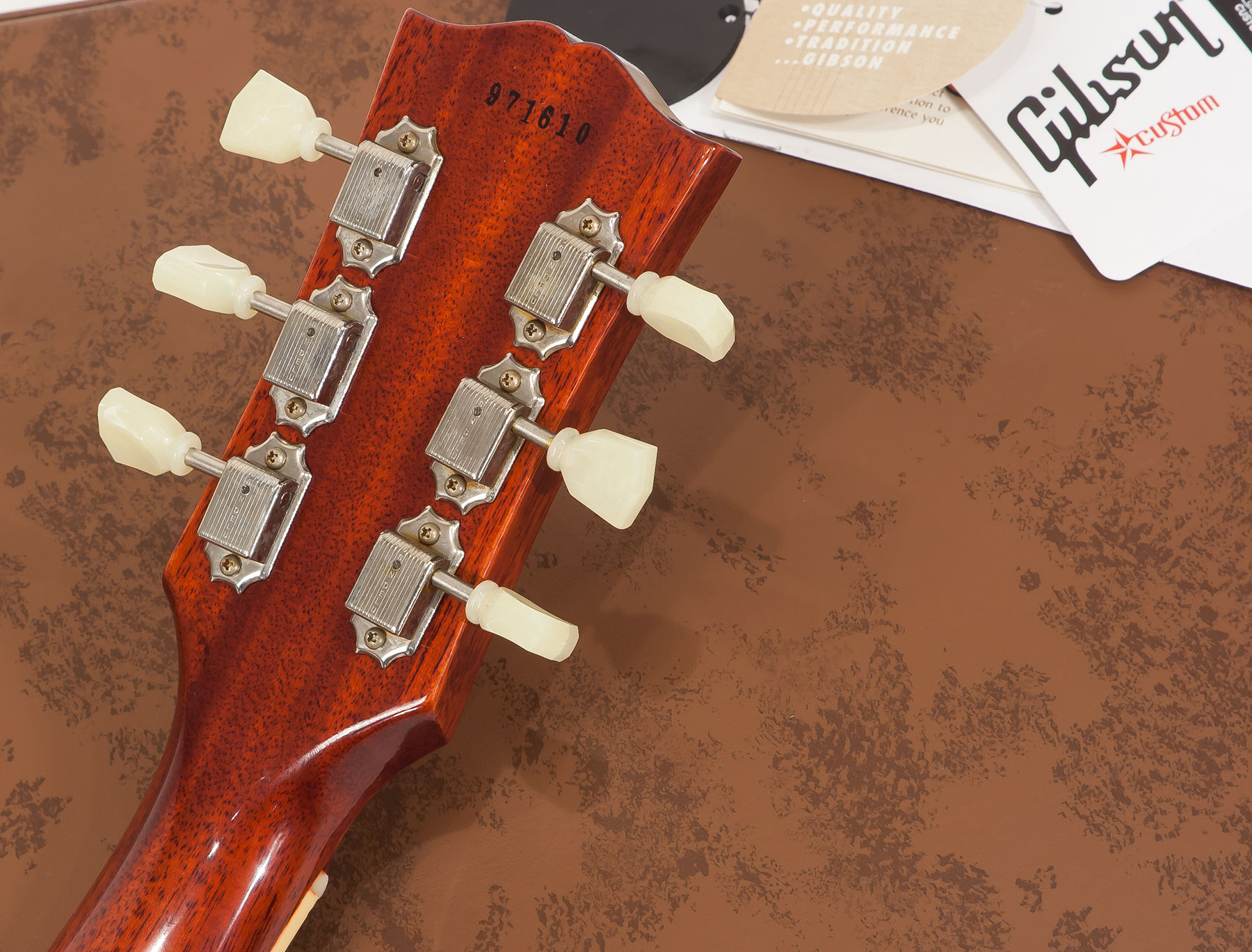 Gibson Custom Shop M2m Les Paul Standard 1959 Lh Gaucher Ltd 2h Ht Rw #971610 - Vos Washed Cherry - Guitarra electrica para zurdos - Variation 7