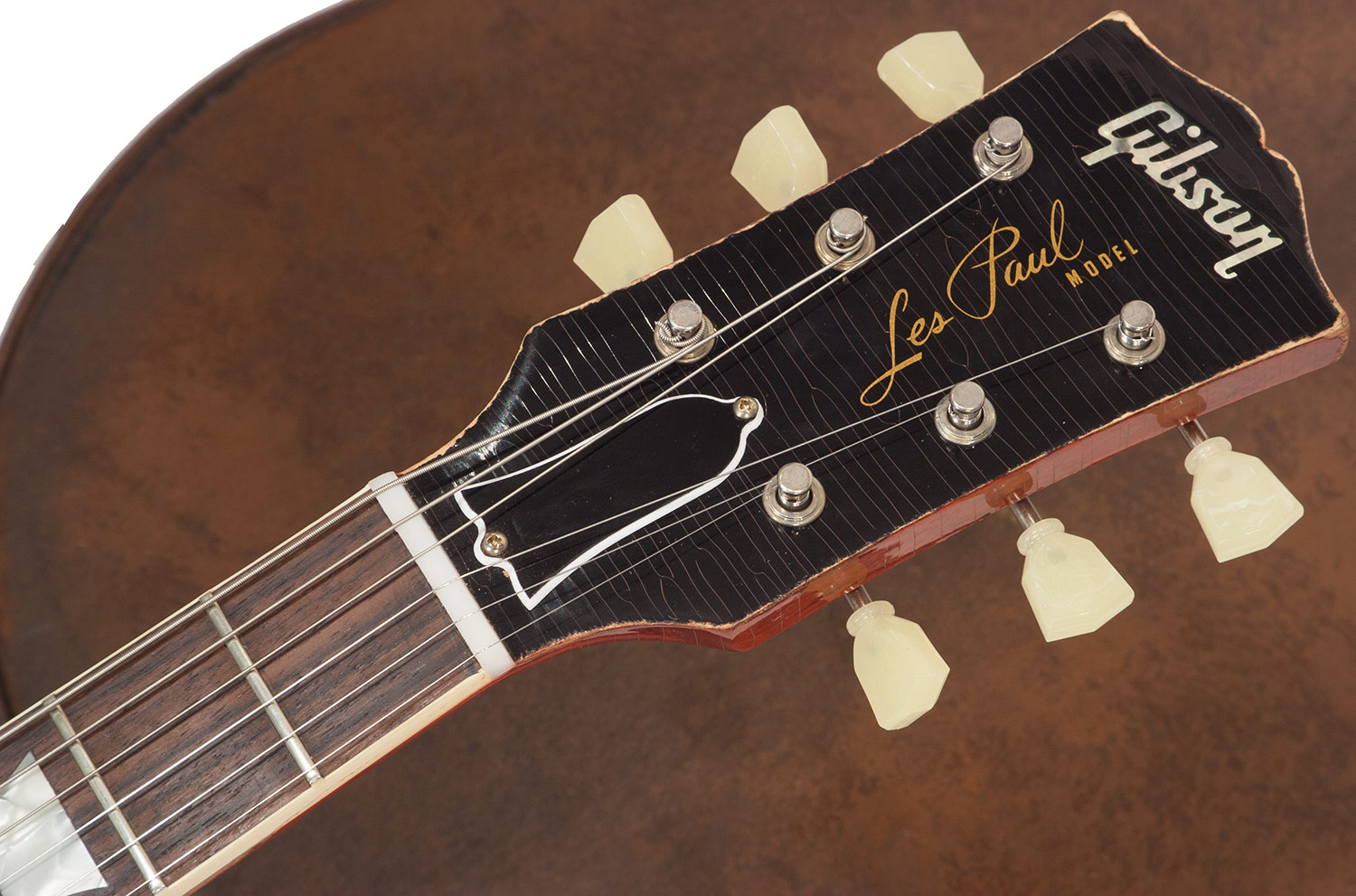 Gibson Custom Shop M2m Les Paul Standard 1959 2h Ht Rw #r961618 - Aged Sunrise Teaburst - Guitarra eléctrica de corte único. - Variation 4