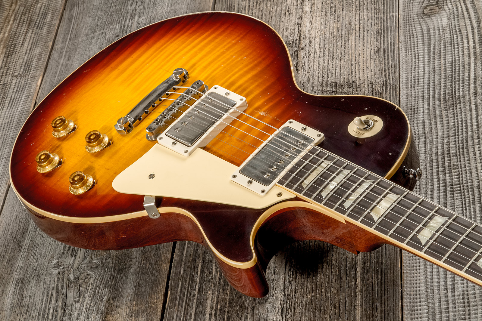 Gibson Custom Shop M2m Les Paul Standard 1959 Reissue 2h Ht Rw #932140 - Murphy Lab Light Aged Bourbon Burst - Guitarra eléctrica de corte único. - Va