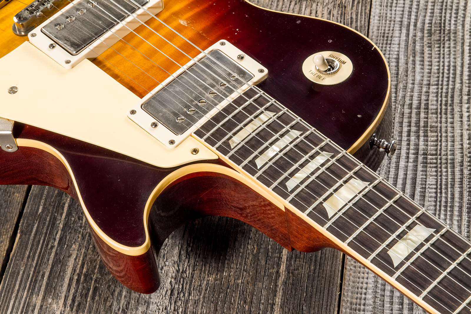 Gibson Custom Shop M2m Les Paul Standard 1959 Reissue 2h Ht Rw #932140 - Murphy Lab Light Aged Bourbon Burst - Guitarra eléctrica de corte único. - Va