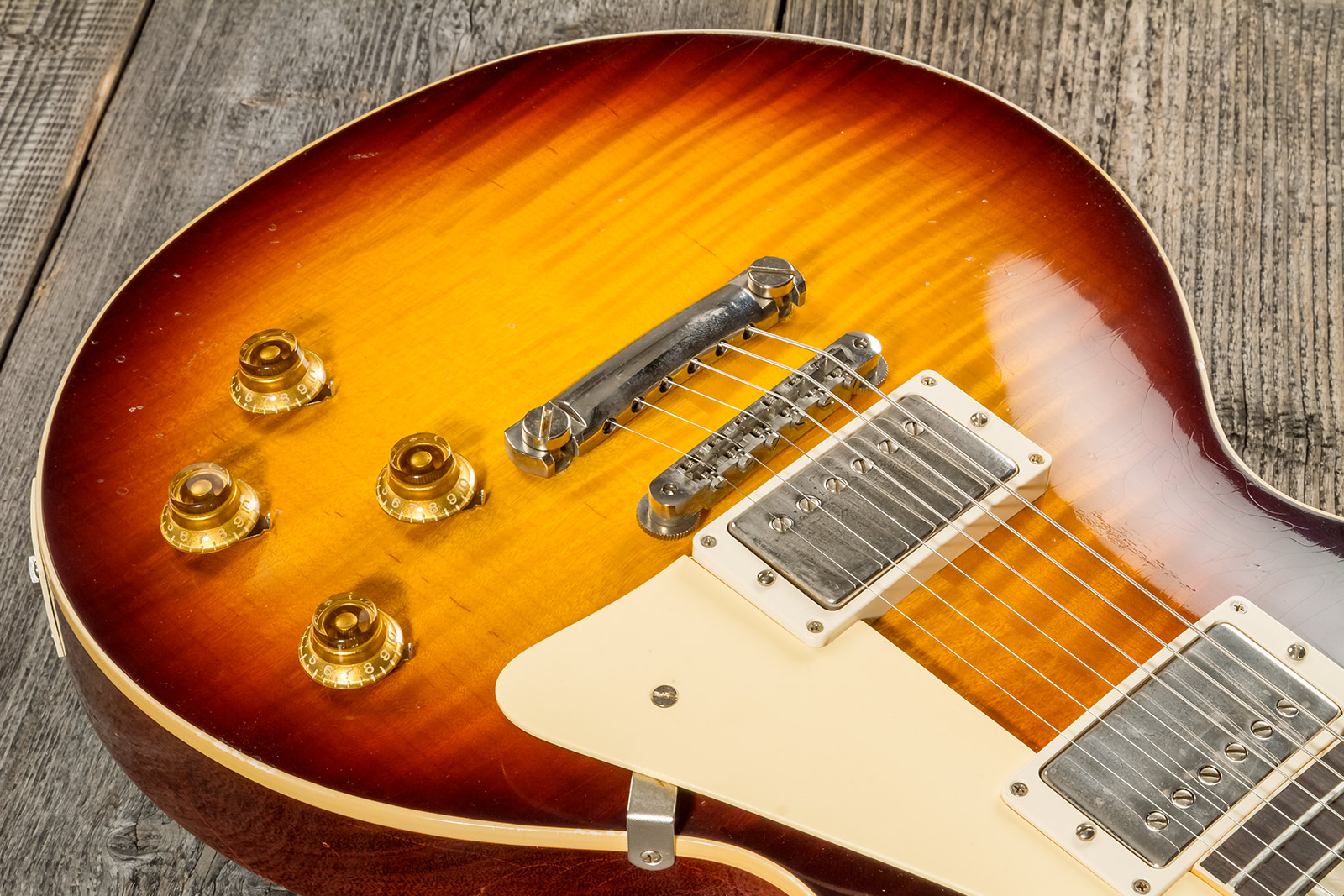 Gibson Custom Shop M2m Les Paul Standard 1959 Reissue 2h Ht Rw #932140 - Murphy Lab Light Aged Bourbon Burst - Guitarra eléctrica de corte único. - Va