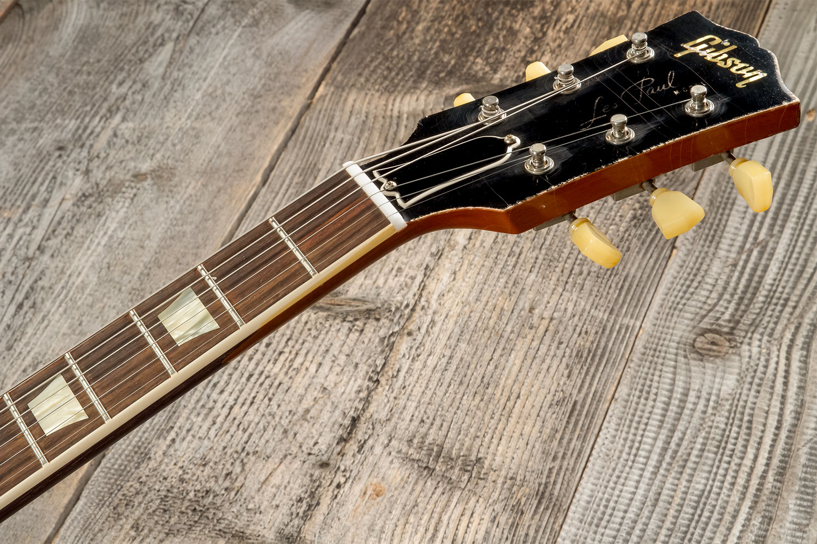 Gibson Custom Shop M2m Les Paul Standard 1959 Reissue 2h Ht Rw #932158 - Ultra Heavy Aged Kindred Burst - Guitarra eléctrica de corte único. - Variati