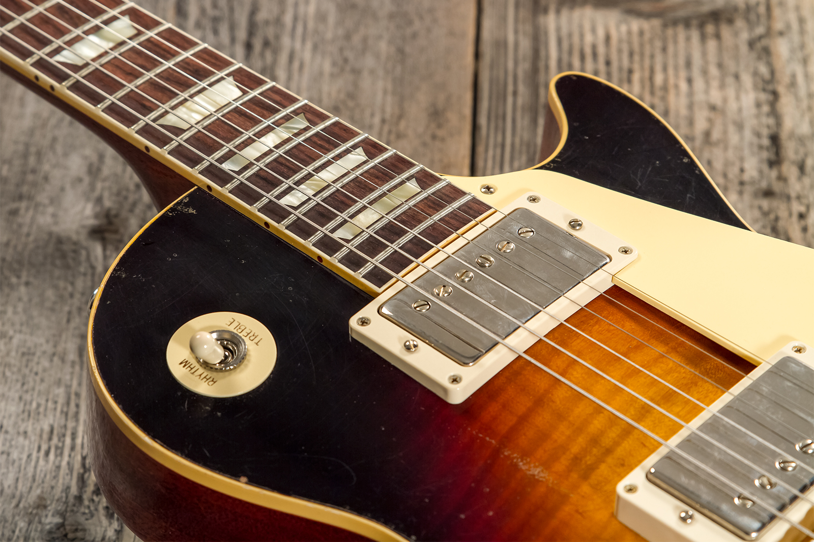 Gibson Custom Shop M2m Les Paul Standard 1959 Reissue 2h Ht Rw #932163 - Murphy Lab Light Aged Dark Burst - Guitarra eléctrica de corte único. - Varia