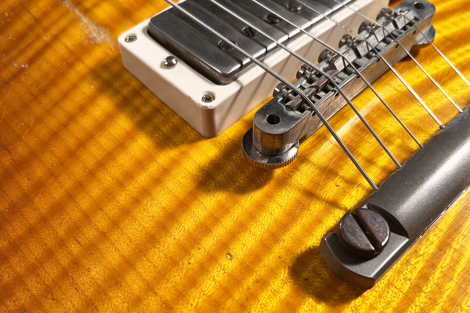 Gibson Custom Shop M2m Les Paul Standard 1959 Reissue 2h Ht Rw #932175 - Murphy Lab Ultra Heavy Aged Golden Poppy Burst - Guitarra eléctrica de corte 