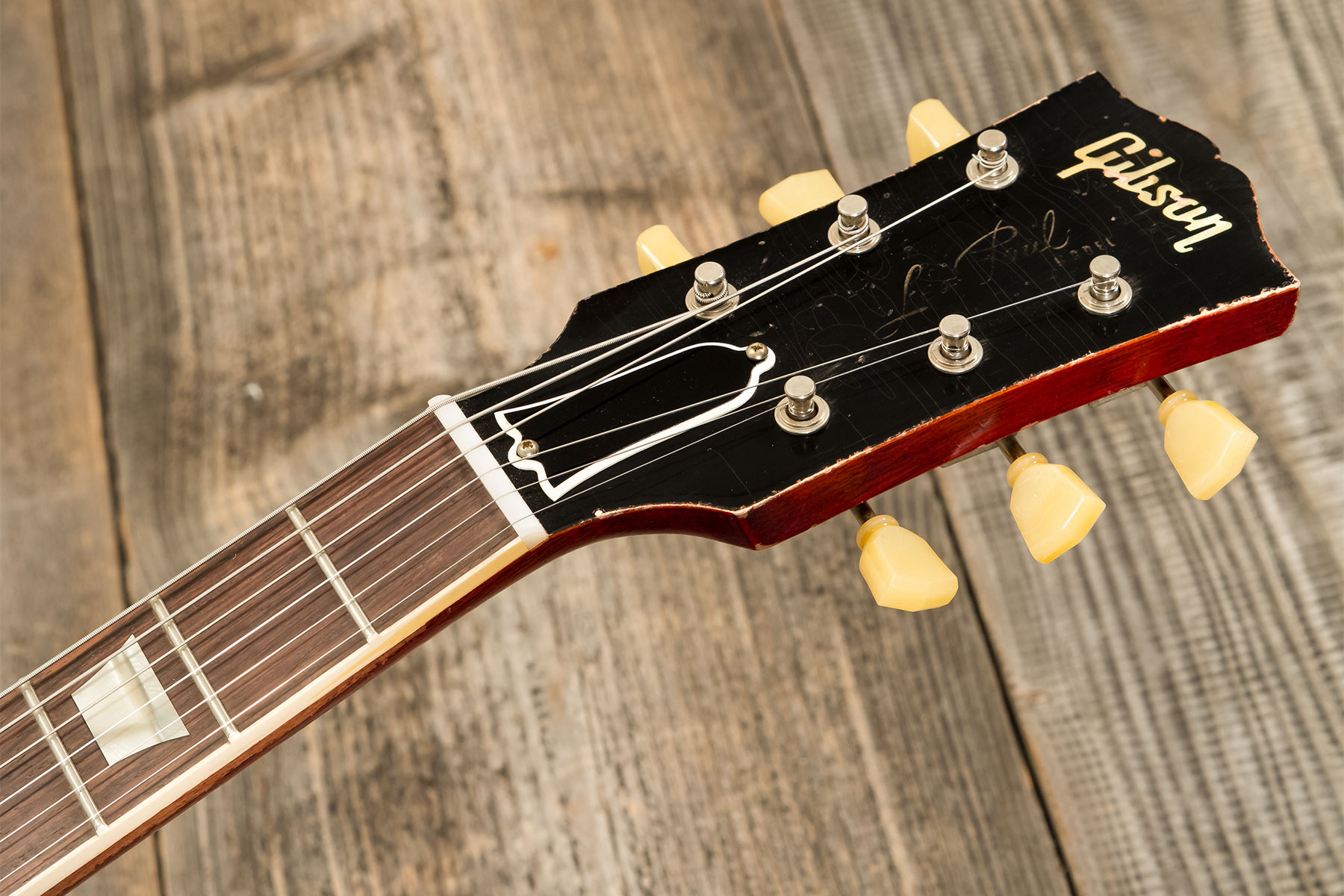 Gibson Custom Shop M2m Les Paul Standard 1959 Reissue 2h Ht Rw #934253 - Murphy Lab Heavy Aged Washed Cherry - Guitarra eléctrica de corte único. - Va