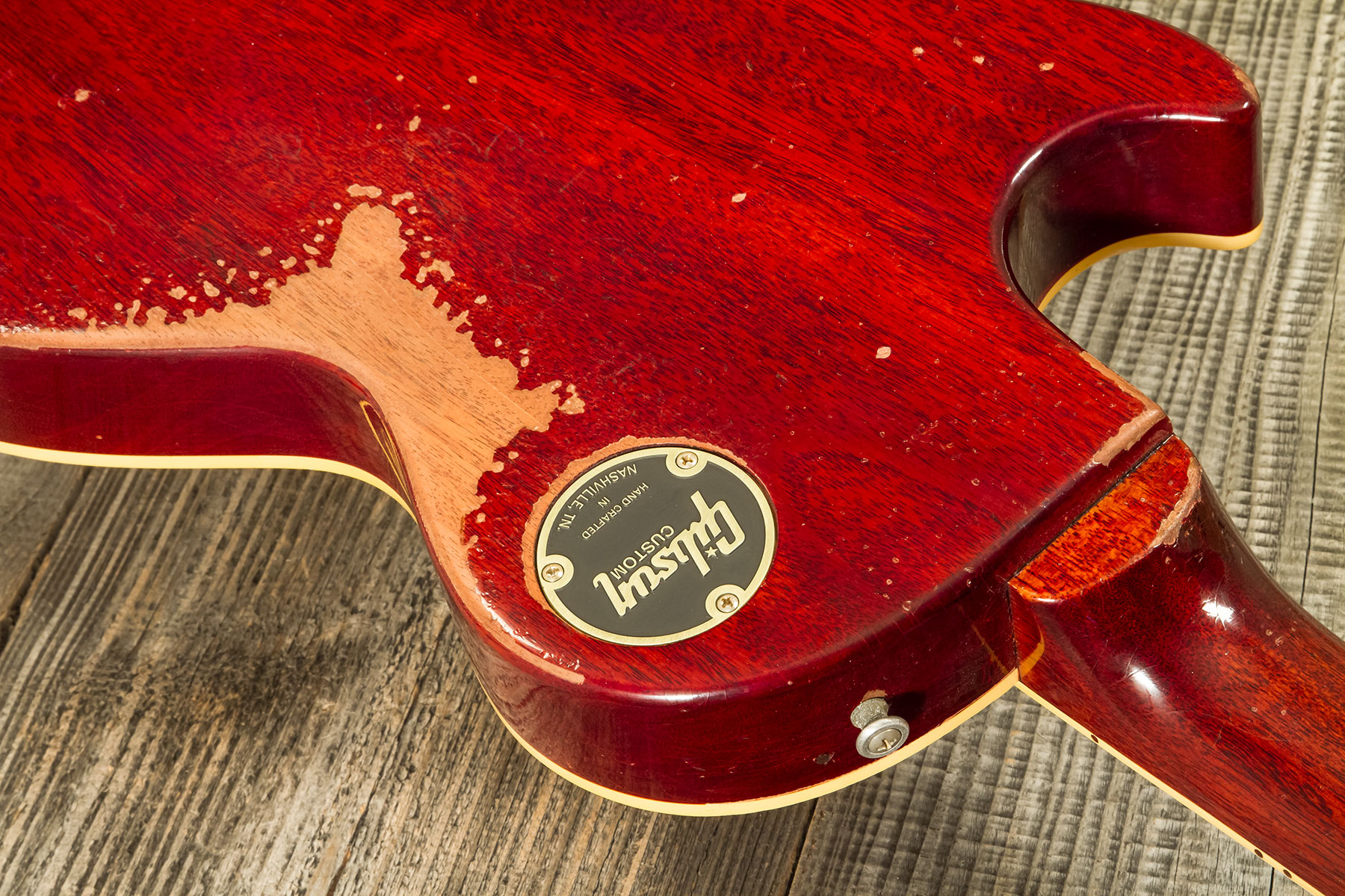 Gibson Custom Shop M2m Les Paul Standard 1959 Reissue 2h Ht Rw #934253 - Murphy Lab Heavy Aged Washed Cherry - Guitarra eléctrica de corte único. - Va