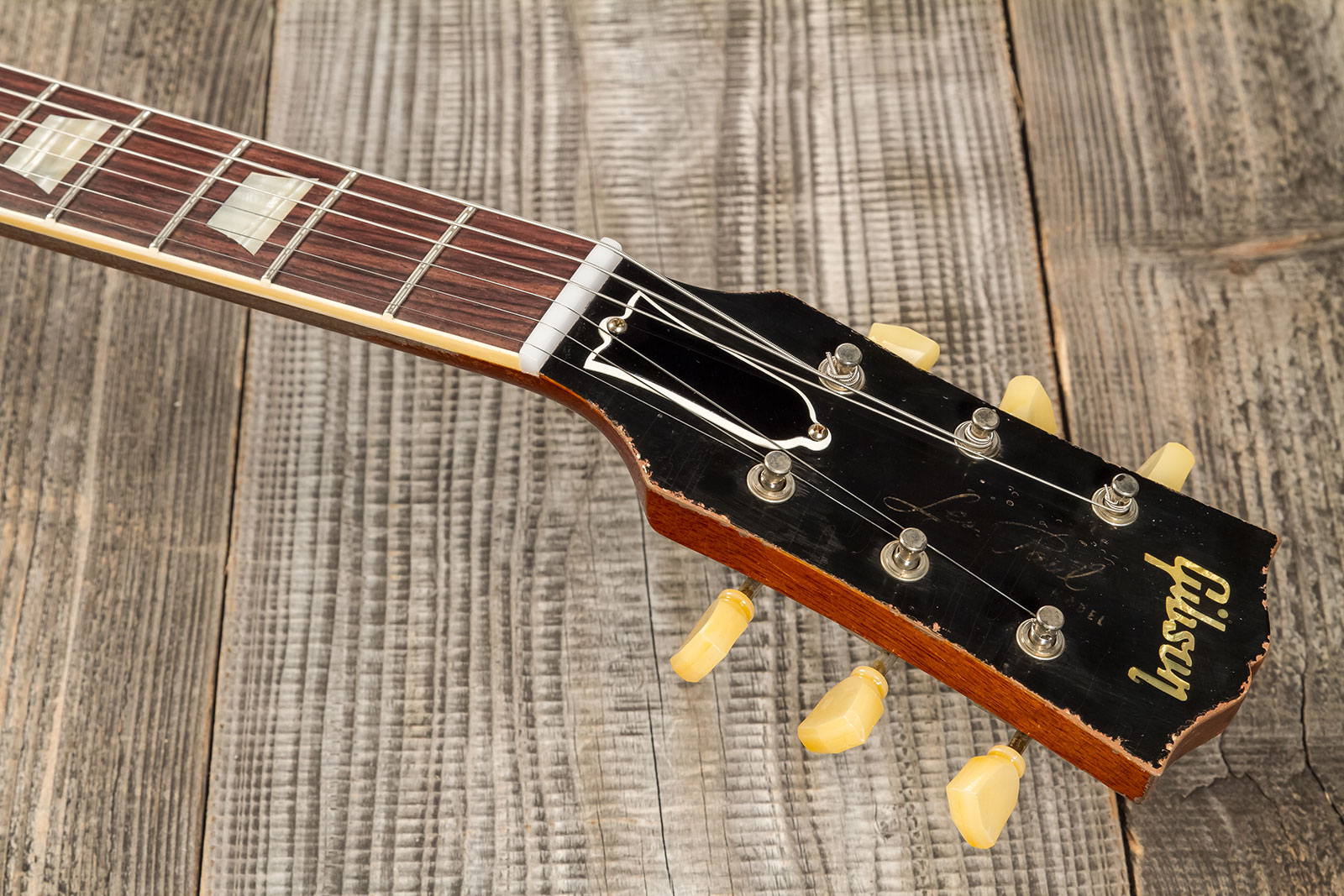 Gibson Custom Shop M2m Les Paul Standard 1959 Reissue 2h Ht Rw #934257 - Murphy Lab Heavy Aged Golden Poppy Burst - Guitarra eléctrica de corte único.