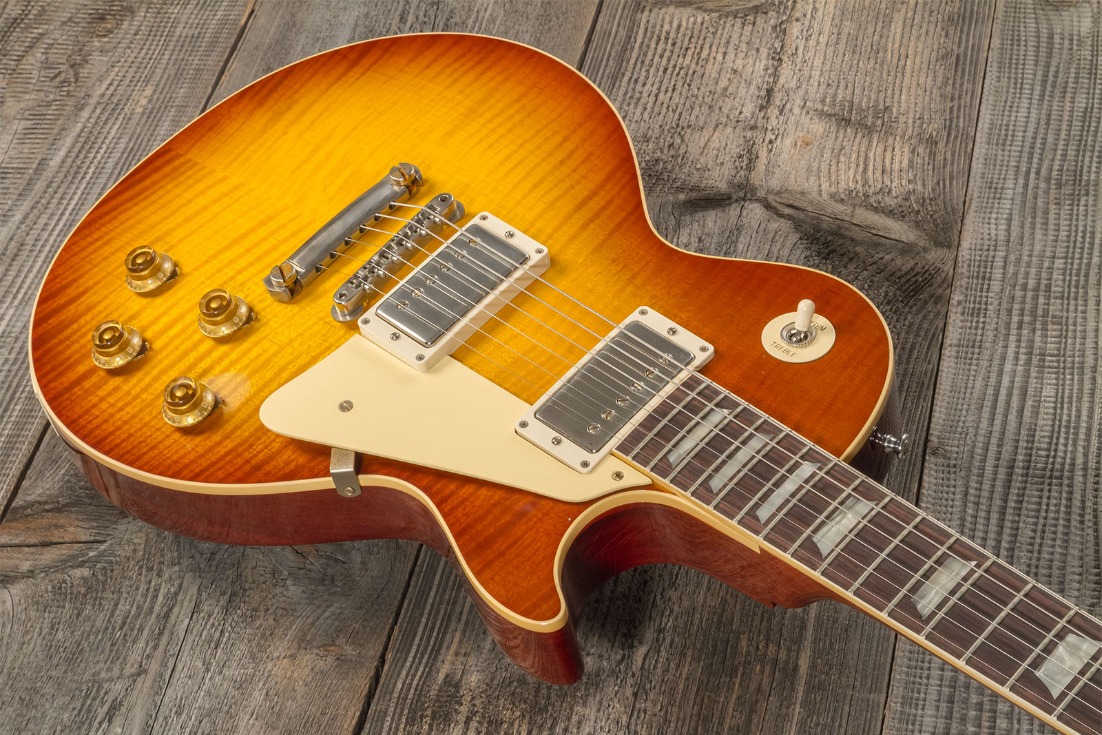 Gibson Custom Shop M2m Les Paul Standard 1959 Reissue 2h Ht Rw #934287 - Murphy Lab Ultra Light Aged Ice Tea Burst - Guitarra eléctrica de corte único