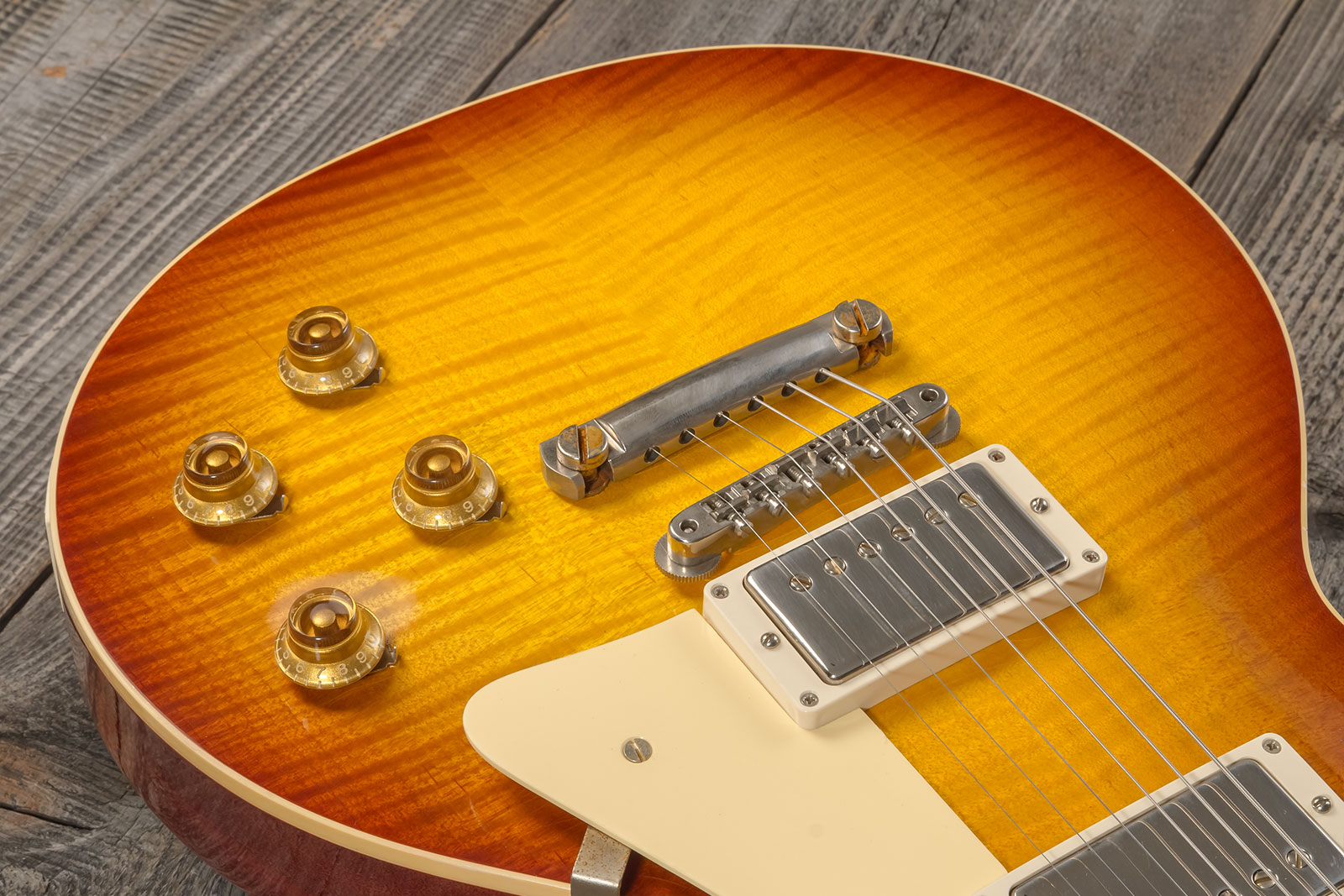 Gibson Custom Shop M2m Les Paul Standard 1959 Reissue 2h Ht Rw #934287 - Murphy Lab Ultra Light Aged Ice Tea Burst - Guitarra eléctrica de corte único