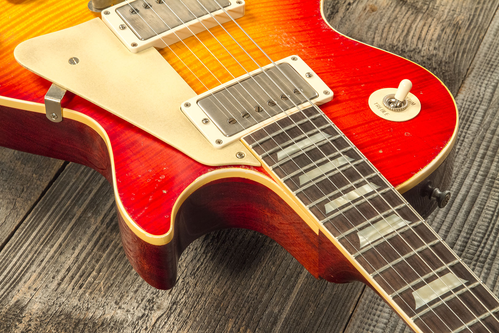 Gibson Custom Shop M2m Les Paul Standard 1959 Reissue 2h Ht Rw #934298 - Murphy Lab Ultra Heavy Aged Washed Cherry Sunburst - Guitarra eléctrica de co