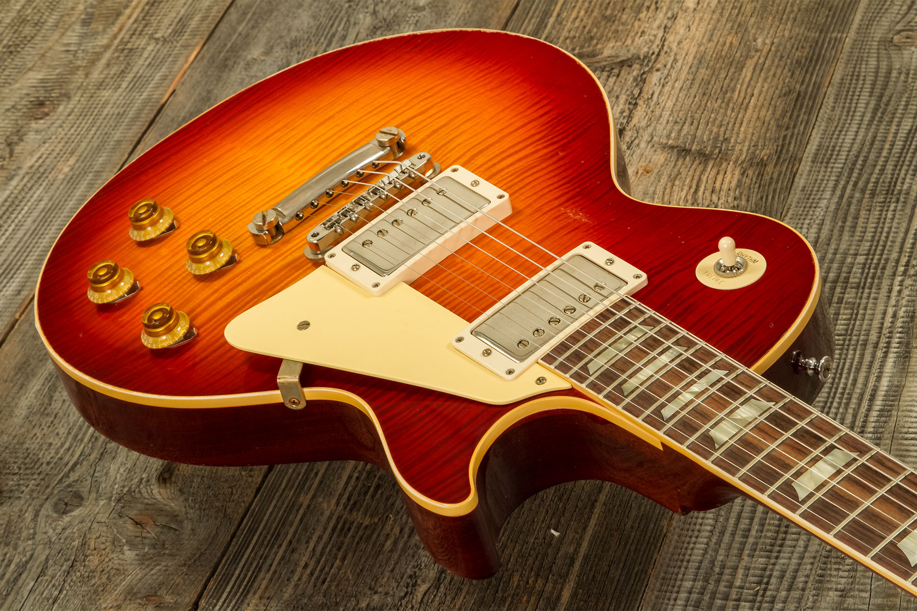 Gibson Custom Shop M2m Les Paul Standard 1959 Reissue 2h Ht Rw #94394 - Murphy Lab Light Aged Factory Burst - Guitarra eléctrica de corte único. - Var