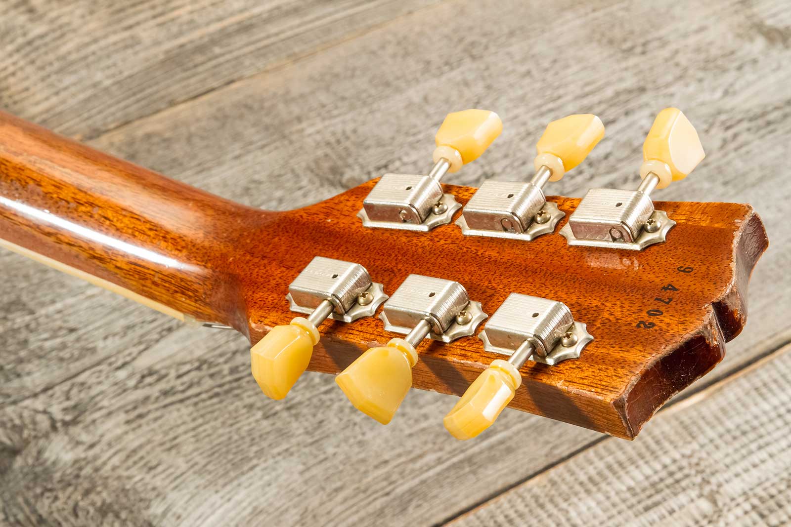 Gibson Custom Shop M2m Les Paul Standard 1959 Reissue 2h Ht Rw #94702 - Murphy Lab Ultra Heavy Aged Golden Poppy Burst - Guitarra eléctrica de corte ú