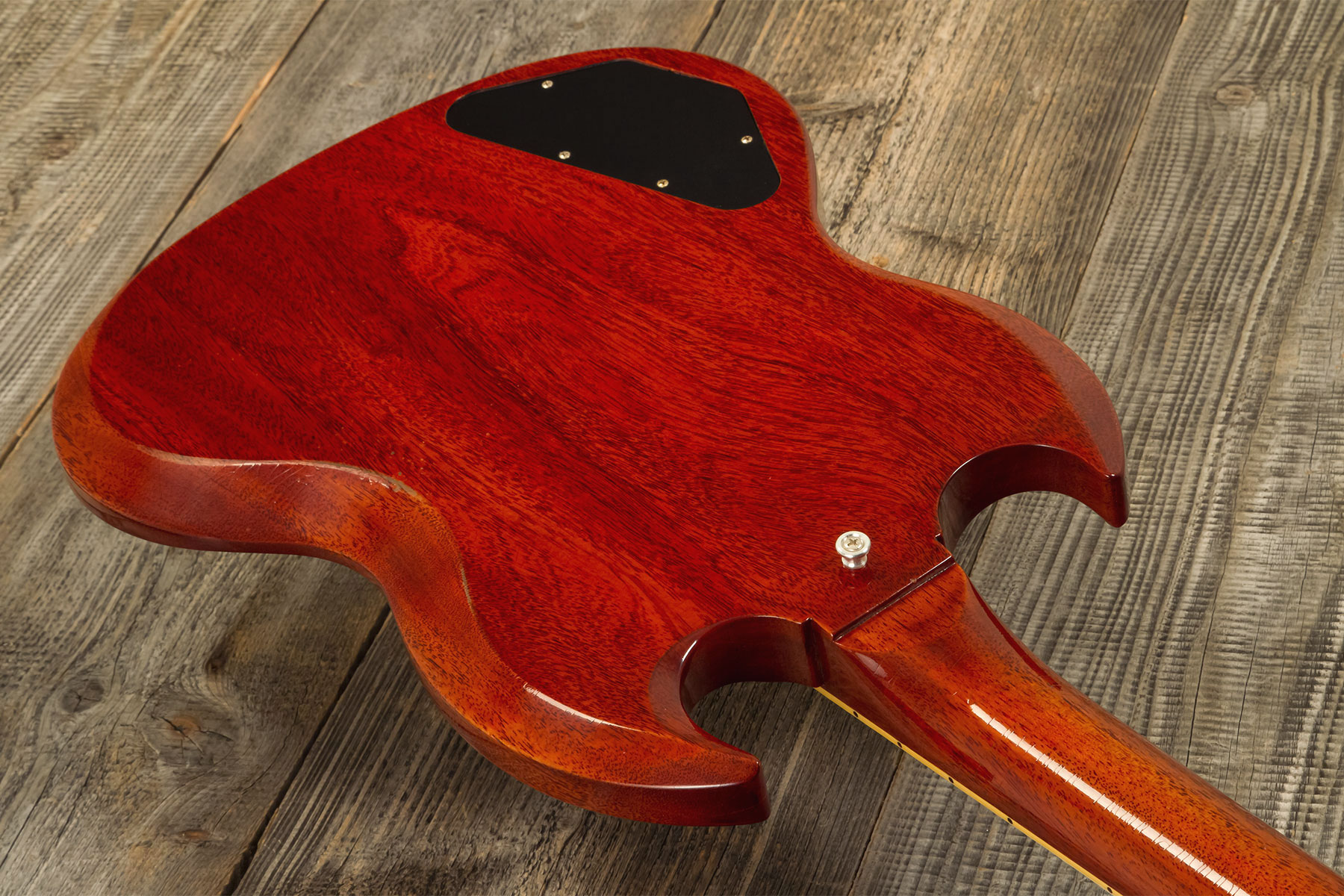 Gibson Custom Shop M2m Sg Standard 1964 Reissue 2h Ht Rw #301584 - Murphy Lab Light Aged Vintage Cherry - Guitarra eléctrica de doble corte - Variatio