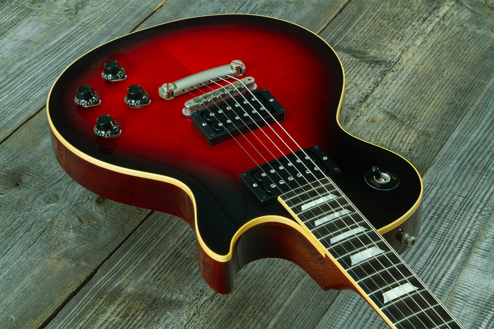 Gibson Custom Shop M2m Slash Les Paul 1958 Standard Proto #2 - Vos Vermillion Burst - Guitarra eléctrica de corte único. - Variation 12