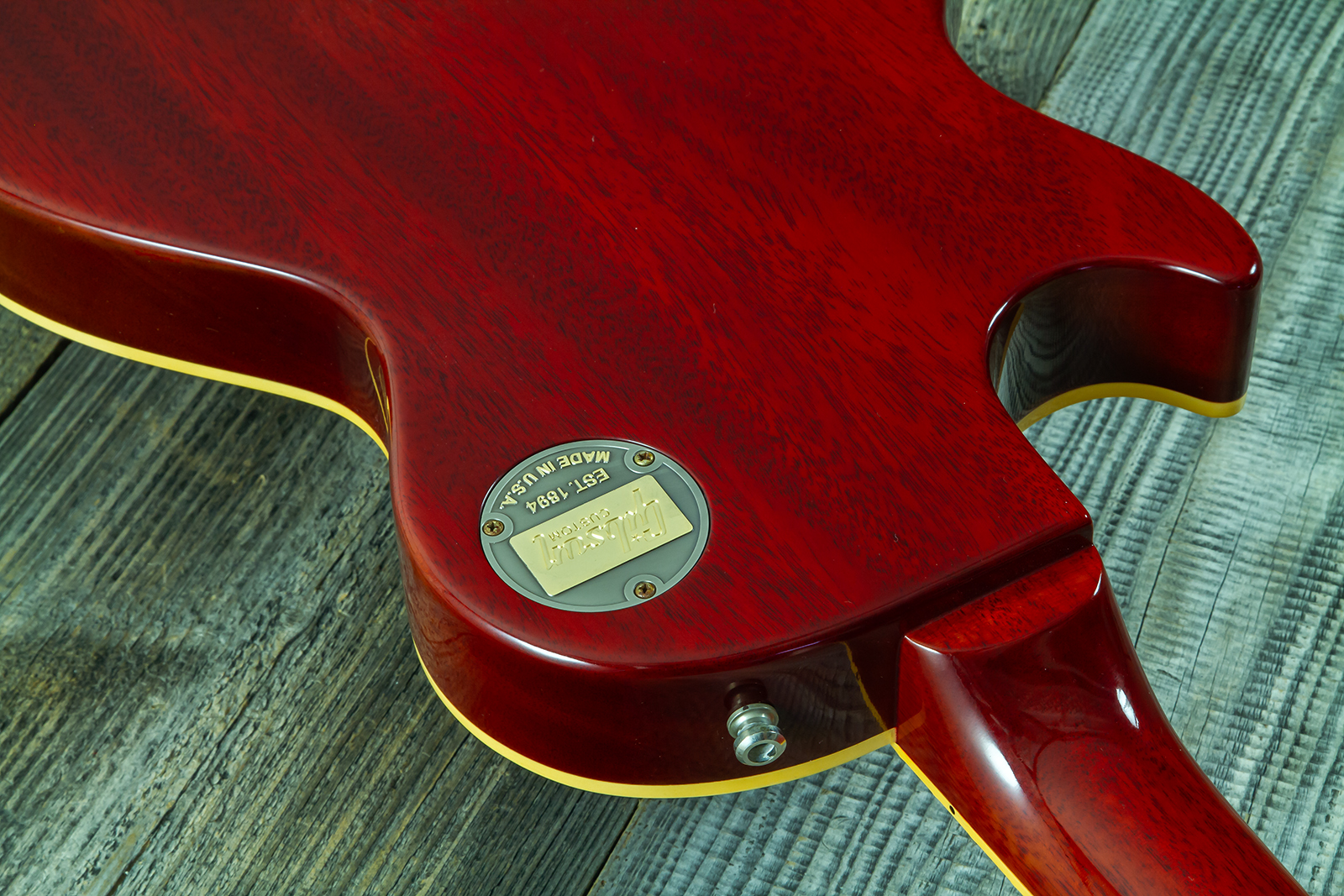Gibson Custom Shop M2m Slash Les Paul 1958 Standard Proto #2 - Vos Vermillion Burst - Guitarra eléctrica de corte único. - Variation 18