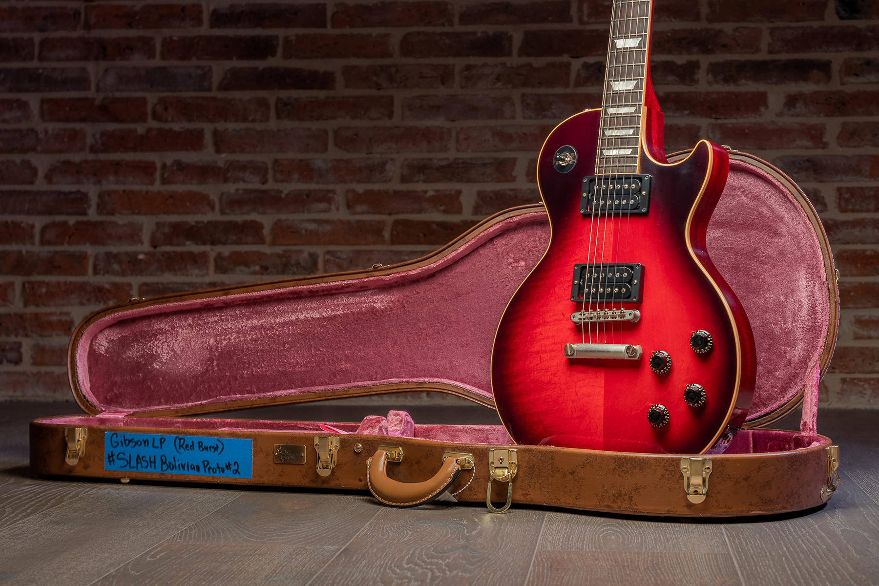 Gibson Custom Shop M2m Slash Les Paul 1958 Standard Proto #2 - Vos Vermillion Burst - Guitarra eléctrica de corte único. - Variation 23