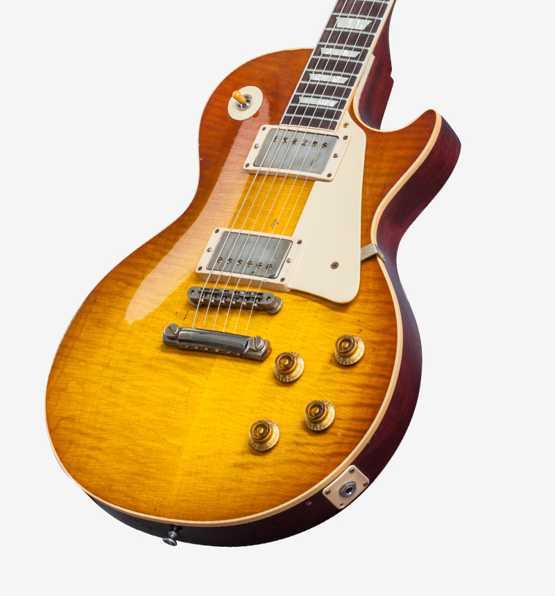 Gibson Custom Shop Mick Ralphs Les Paul Standard 1958 Replica Signature 2h Ht Rw - Aged Ralphs Burst - Guitarra eléctrica de corte único. - Variation 