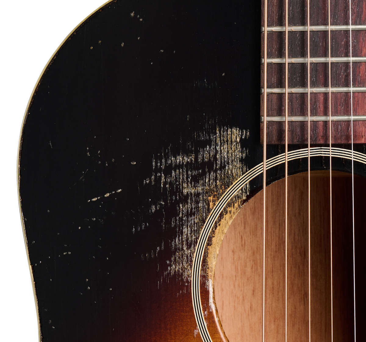 Gibson Custom Shop Murphy Lab J45 1942 Banner Dreadnought Shsc Epicea Acajou Rw - Heavy Aged Vintage Sunburst - Guitarra folk - Variation 3