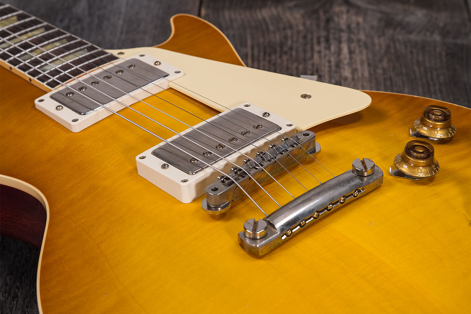 Gibson Custom Shop Murphy Lab Les Paul Standard 1958 Reissue 2h Ht Rw #821279 - Light Aged Lemon Burst - Guitarra eléctrica de corte único. - Variatio