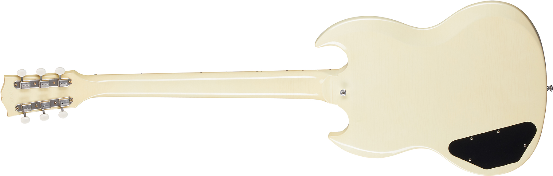 Gibson Custom Shop Murphy Lab Sg Special 1963 Reissue 2p90 Ht Rw - Ultra Light Aged Classic White - Guitarra eléctrica de doble corte - Variation 1