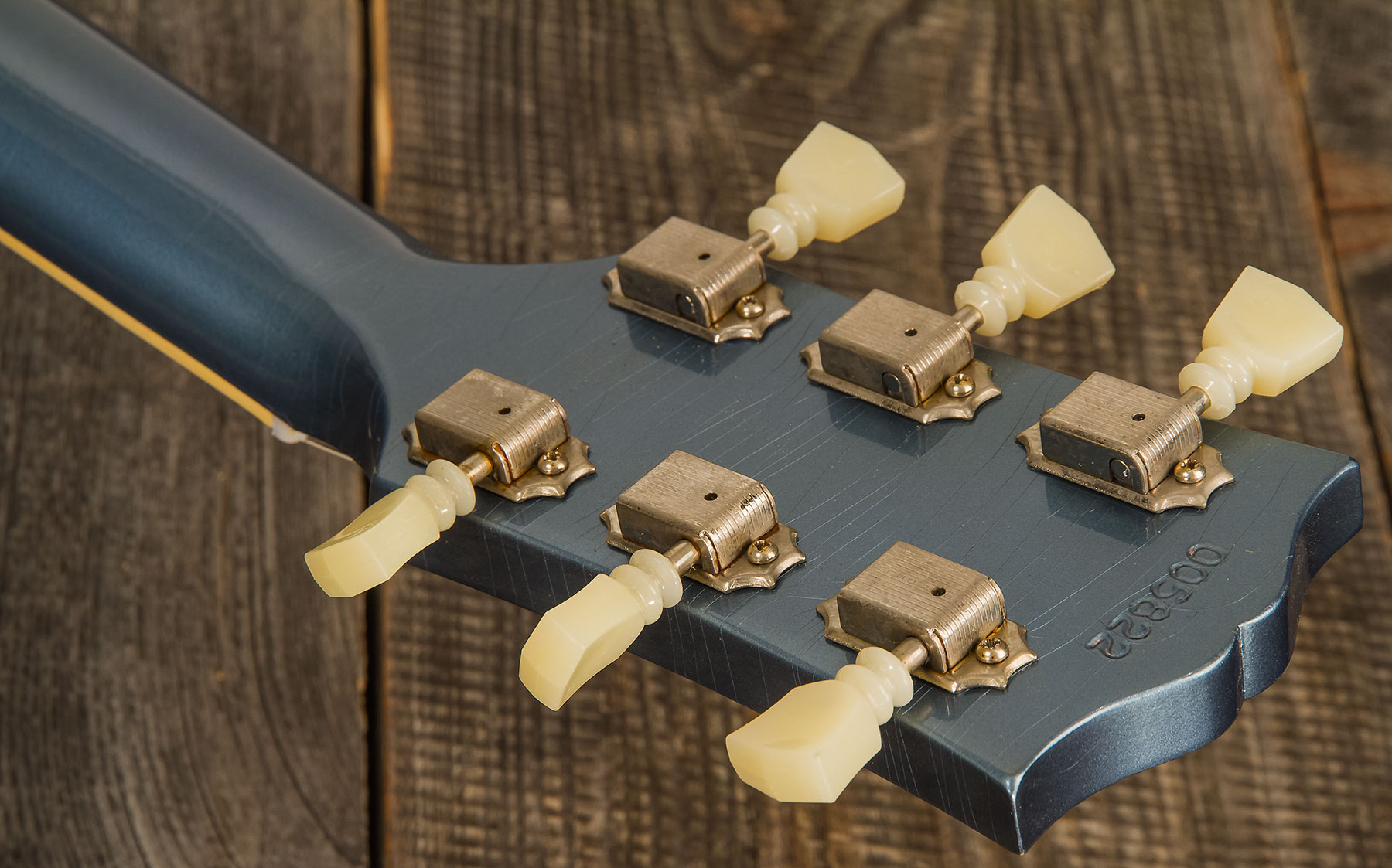 Gibson Custom Shop Murphy Lab Sg Standard 1961 Reissue 2h Ht Rw #005822 - Ultra Light Aged Pelham Blue - Guitarra eléctrica de doble corte - Variation