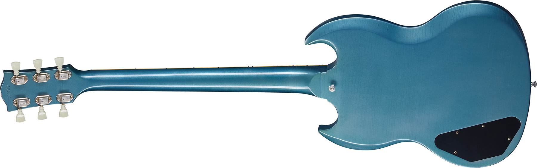 Gibson Custom Shop Murphy Lab Sg Standard 1964 Maestro Reissue 2h Trem Rw - Ultra Light Aged Pelham Blue - Guitarra eléctrica de doble corte - Variati