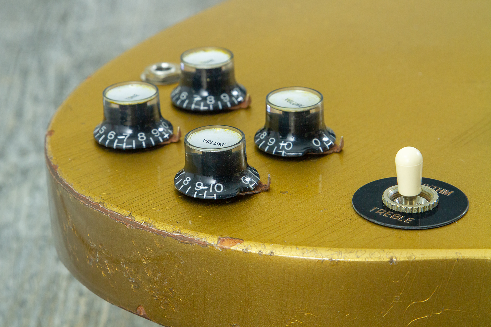 Gibson Custom Shop Sg Standard 1961 Reissue 2h Ht Rw #500881 - Murphy Lab Ultra Heavy Aged Double Gold - Guitarra eléctrica de doble corte - Variation