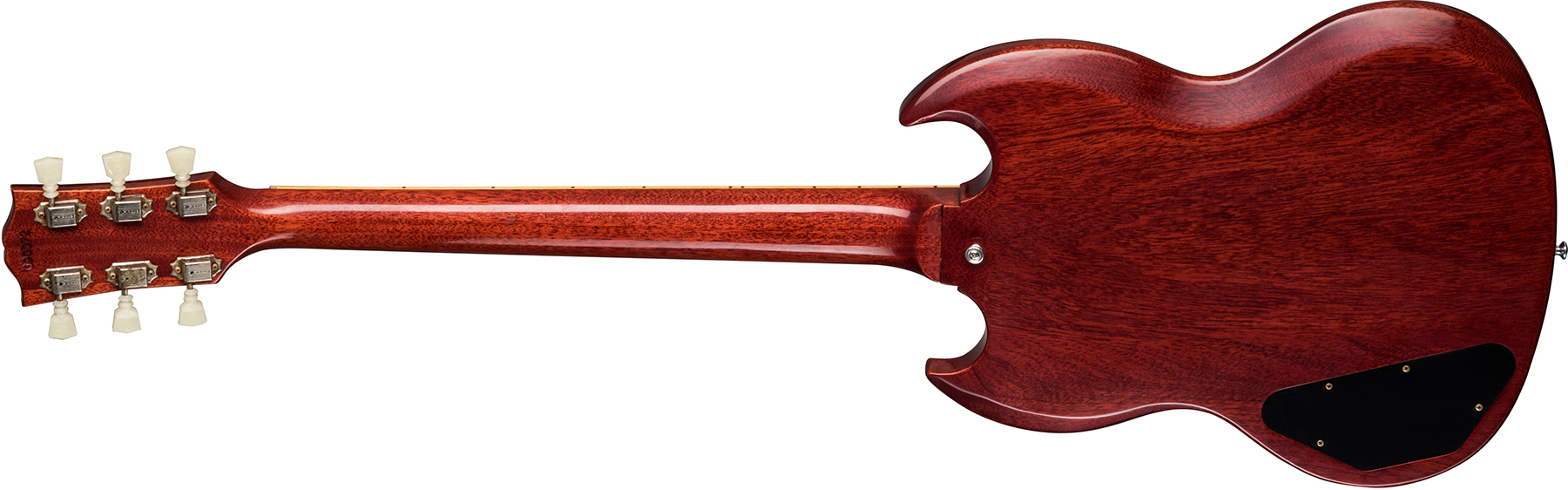 Gibson Custom Shop Sg Standard 1961 Stop Bar Reissue Lh Gaucher 2h Ht Rw - Vos Cherry Red - Guitarra eléctrica de doble corte - Variation 1