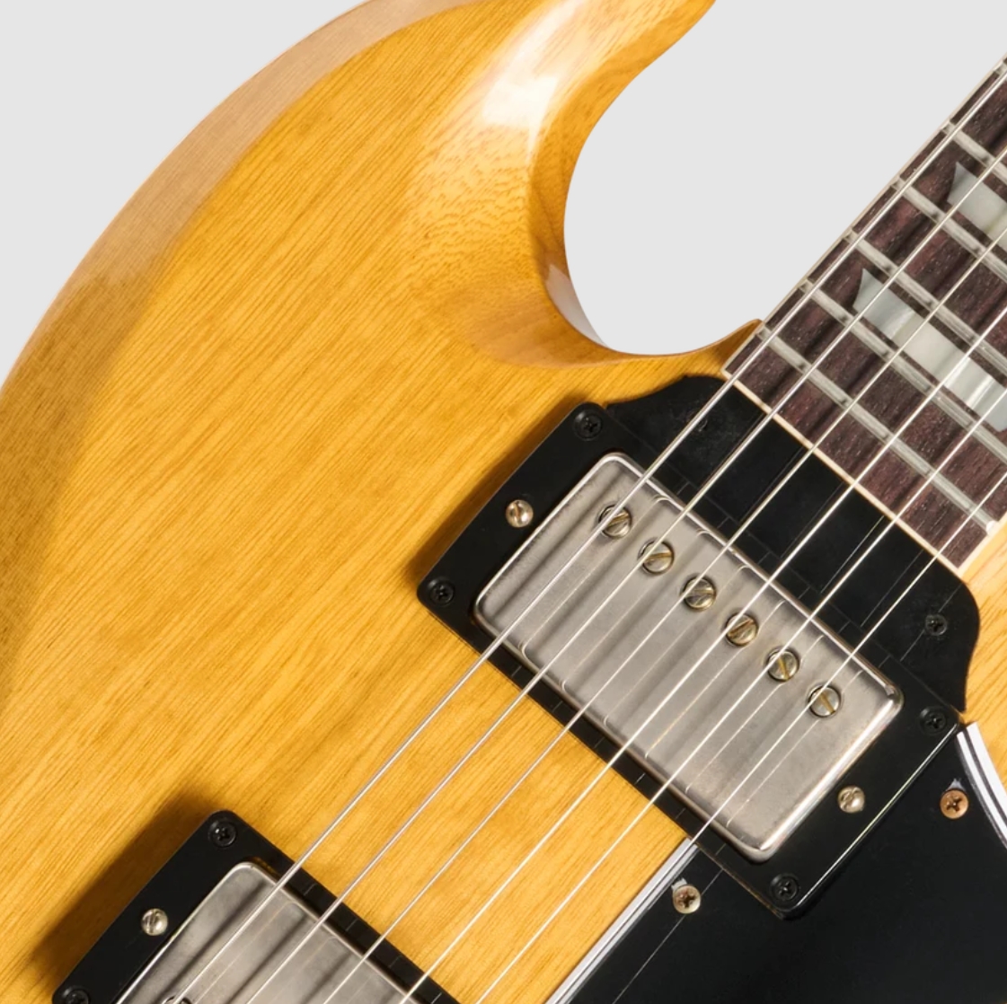 Gibson Custom Shop Sg Standard Reissue 1964 Korina Le Ltd 2h Trem Eb - Vos Antique Natural - Guitarra eléctrica de doble corte - Variation 2