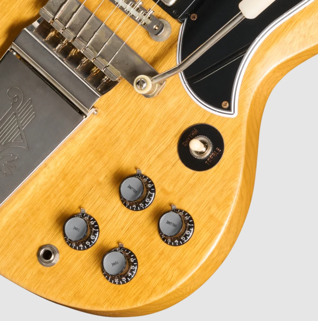 Gibson Custom Shop Sg Standard Reissue 1964 Korina Le Ltd 2h Trem Eb - Vos Antique Natural - Guitarra eléctrica de doble corte - Variation 3
