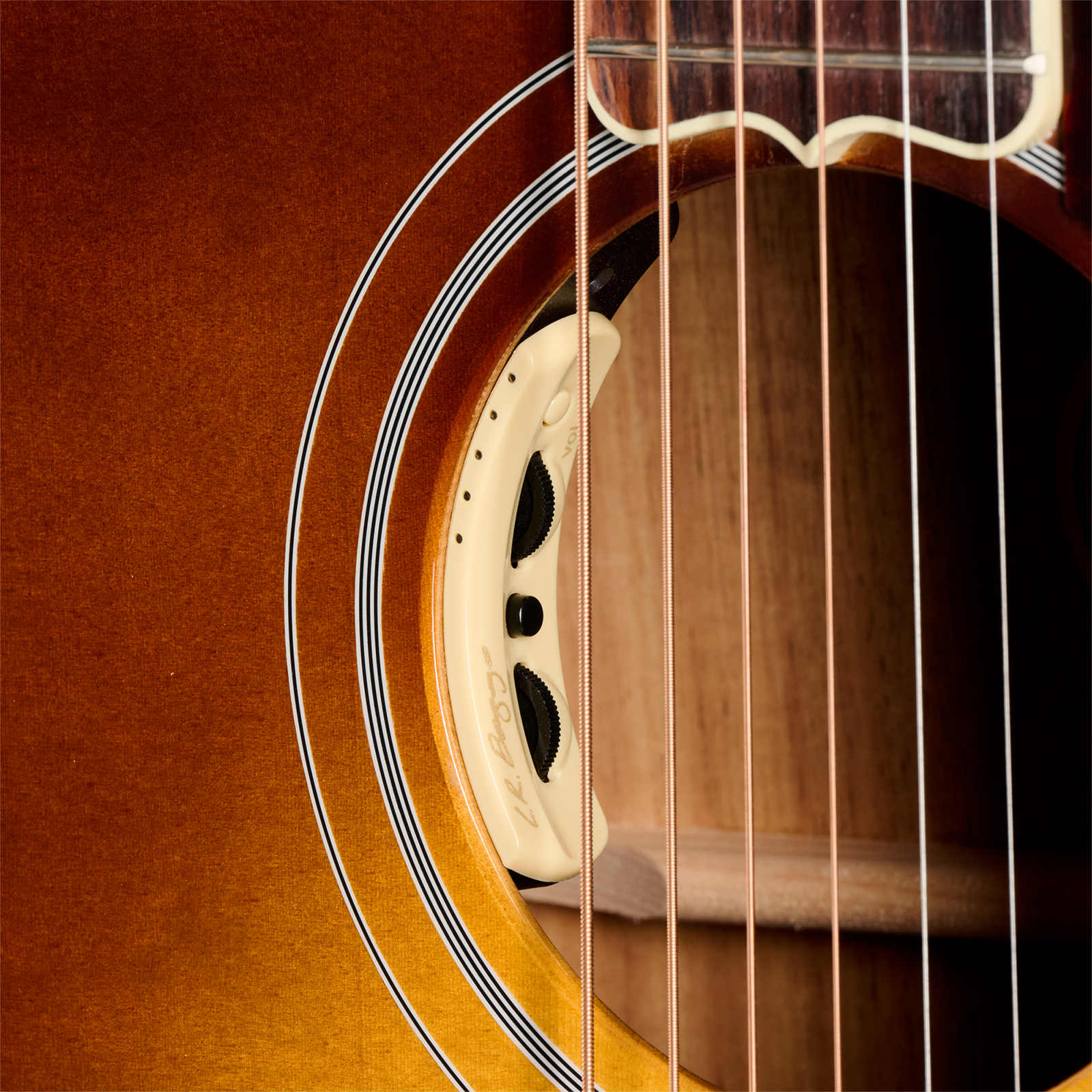Gibson Custom Shop Sj200 Elegant Koa Artisan Jumbo Epicea Koa Rw - Honey Burst - Guitarra folk - Variation 4