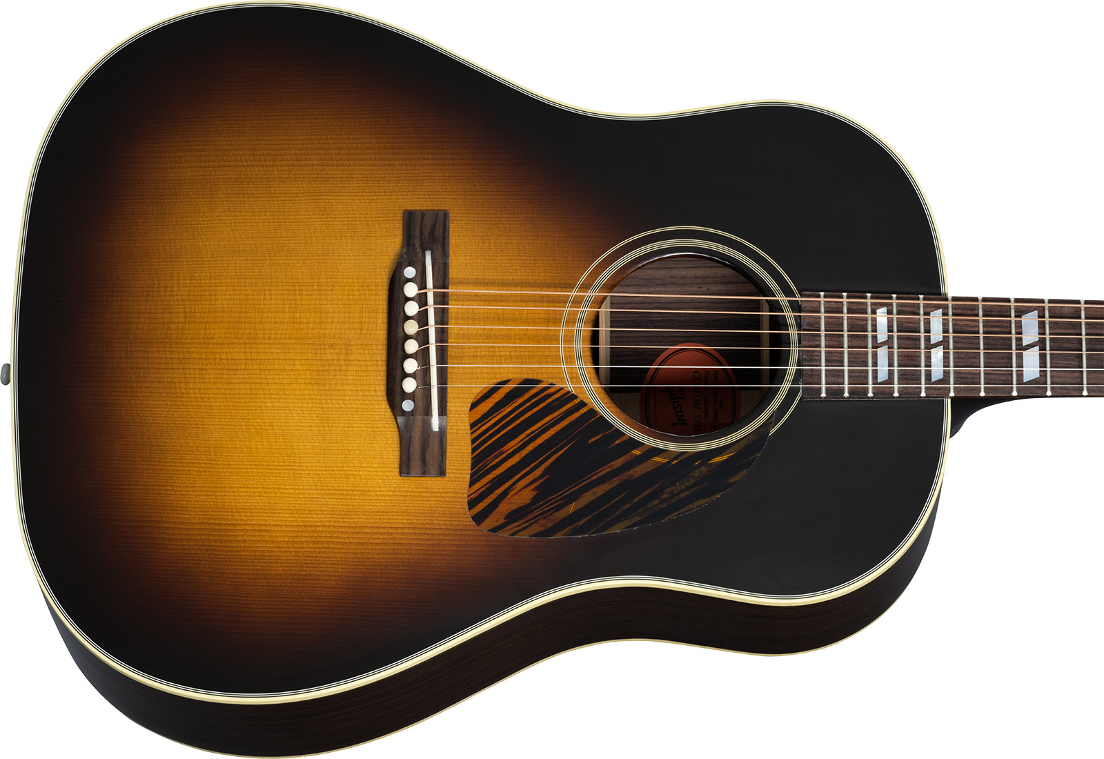 Gibson Custom Shop Southern Jumbo 1942 Banner Historic Dreadnought Rs Epicea Palissandre Rw - Vos Vintage Sunburst - Guitarra folk - Variation 3
