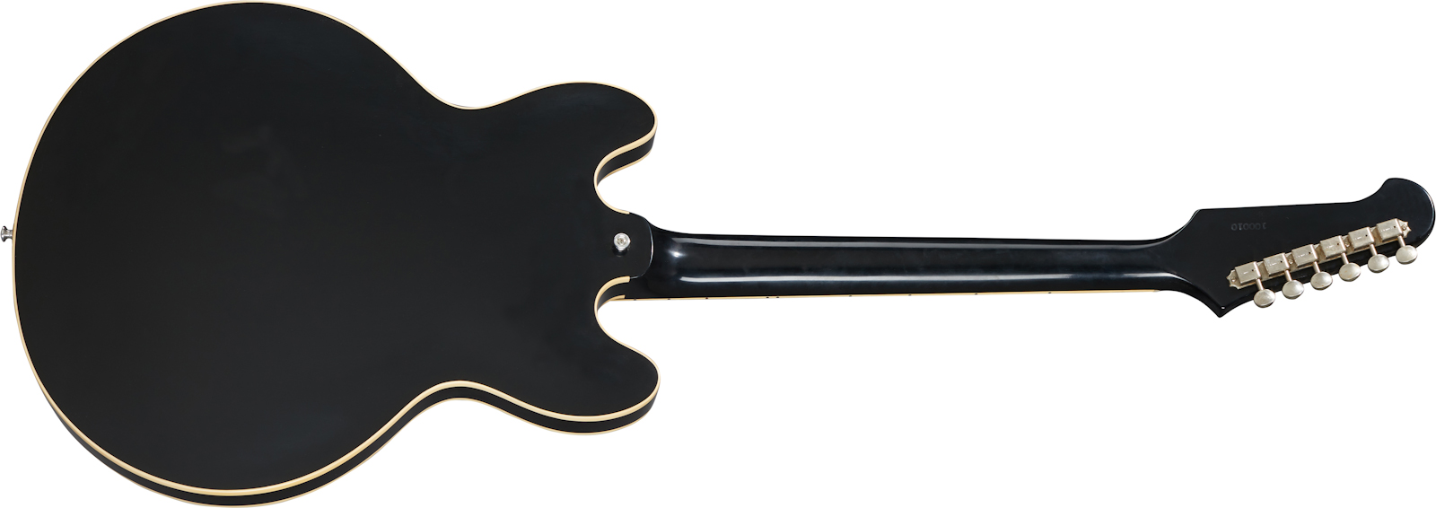 Gibson Custom Shop Trini Lopez Standard 1964 Reissue 2h Ht  Rw - Vos Ebony - Guitarra eléctrica semi caja - Variation 1