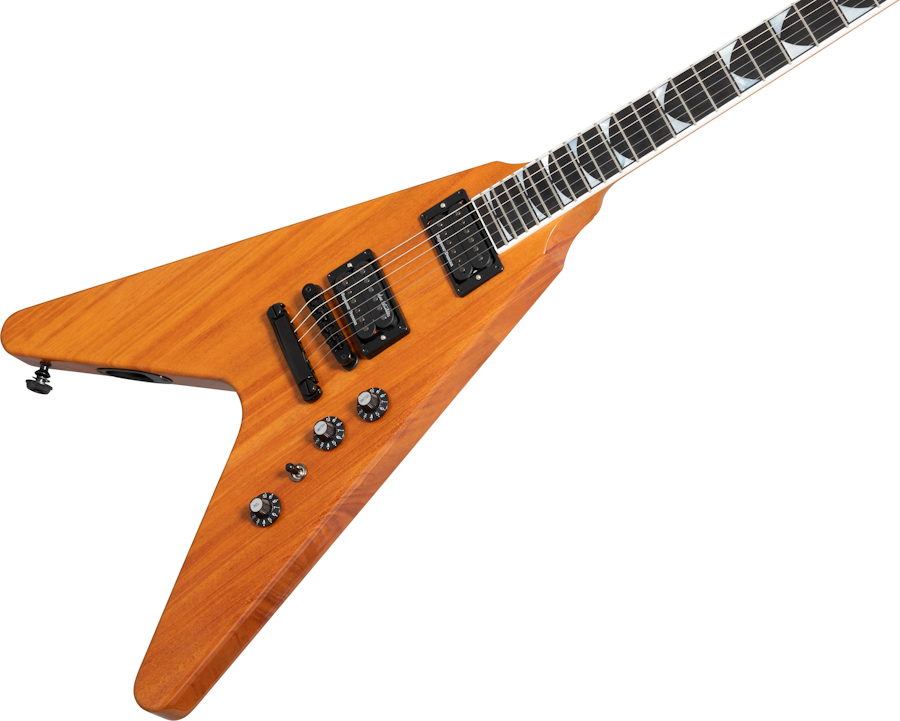 Gibson Dave Mustaine Flying V Exp Signature 2h Ht Eb - Antique Natural - Guitarra electrica metalica - Variation 3