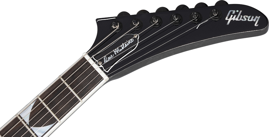 Gibson Dave Mustaine Flying V Exp Signature 2h Ht Eb - Silver Metallic - Guitarra electrica metalica - Variation 4