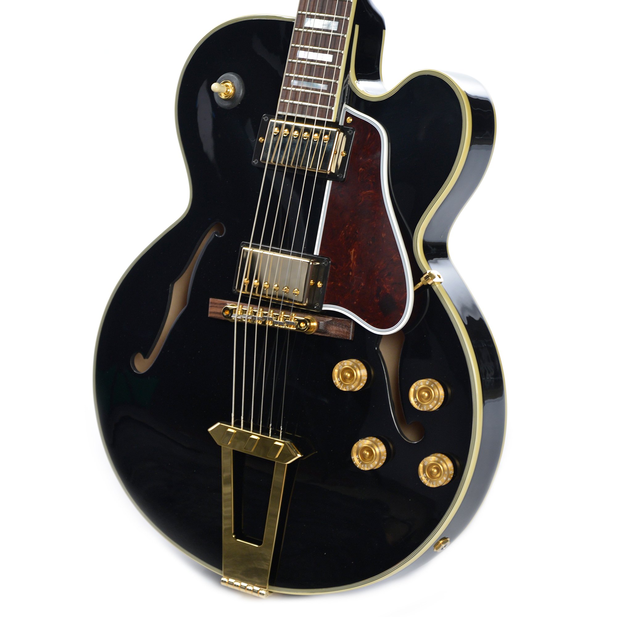 Gibson Es-275 Custom 2018 Ltd - Ebony - Guitarra elécrica Jazz cuerpo acústico - Variation 2