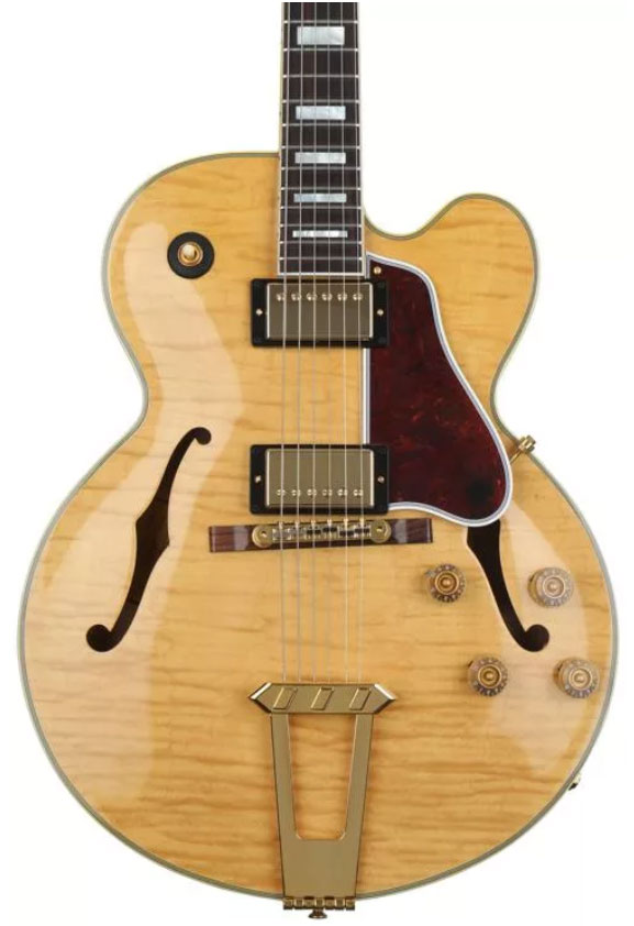Gibson Es-275 Custom 2018 Ltd - Dark Vintage Natural - Guitarra elécrica Jazz cuerpo acústico - Variation 1