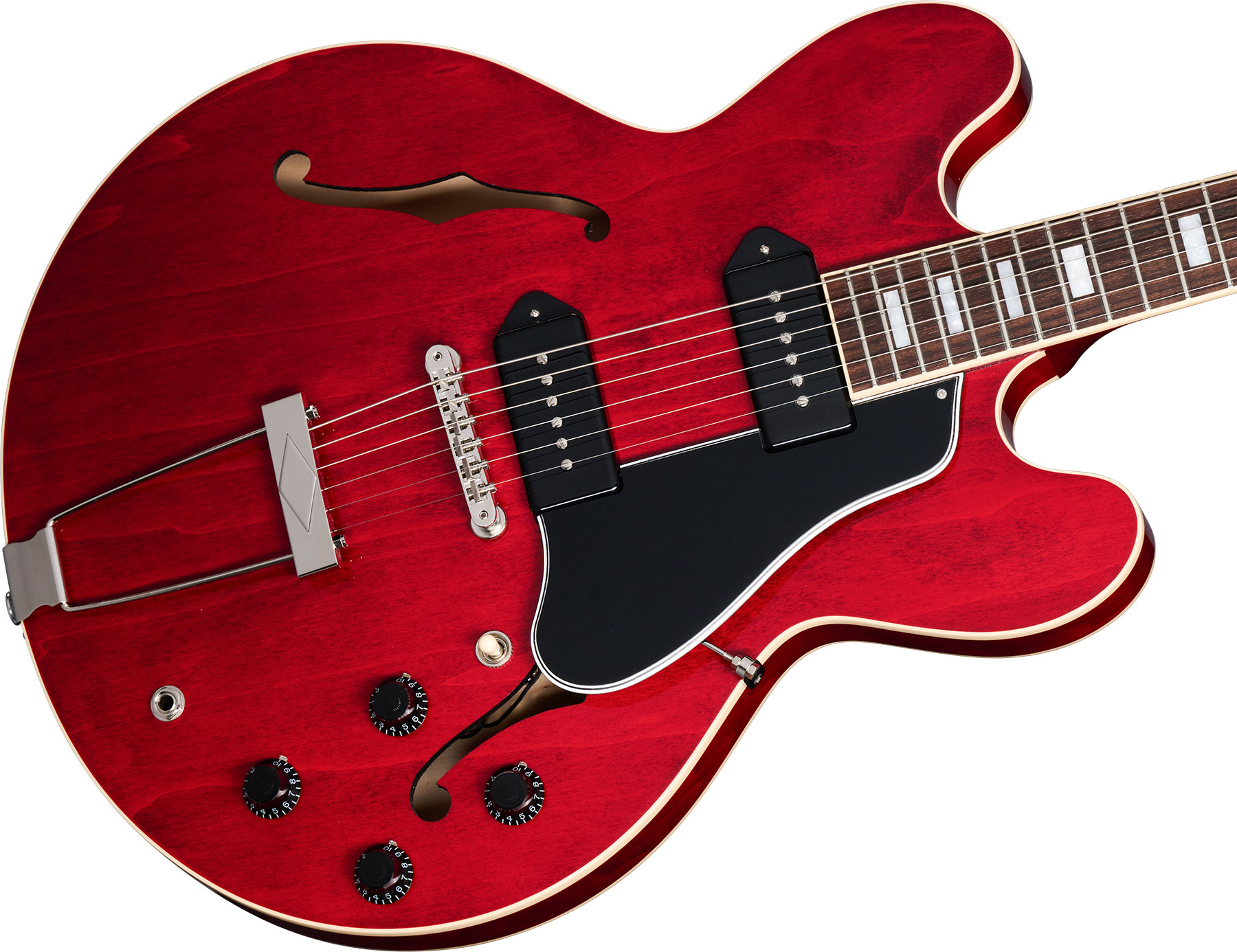 Gibson Es-330 2s P90 Ht Rw - Sixties Cherry - Guitarra eléctrica semi caja - Variation 3