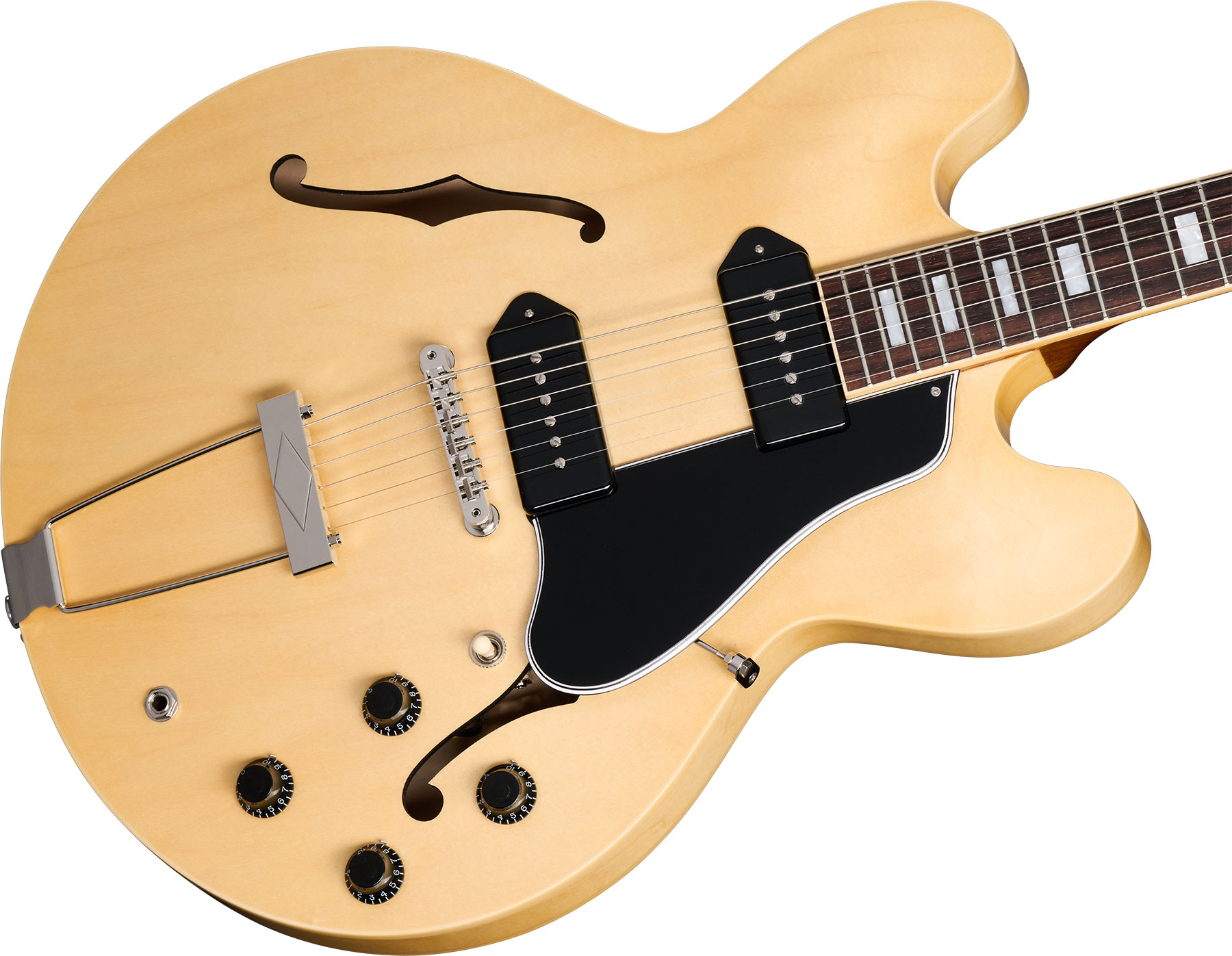Gibson Es-330 2s P90 Ht Rw - Antique Natural - Guitarra eléctrica semi caja - Variation 3