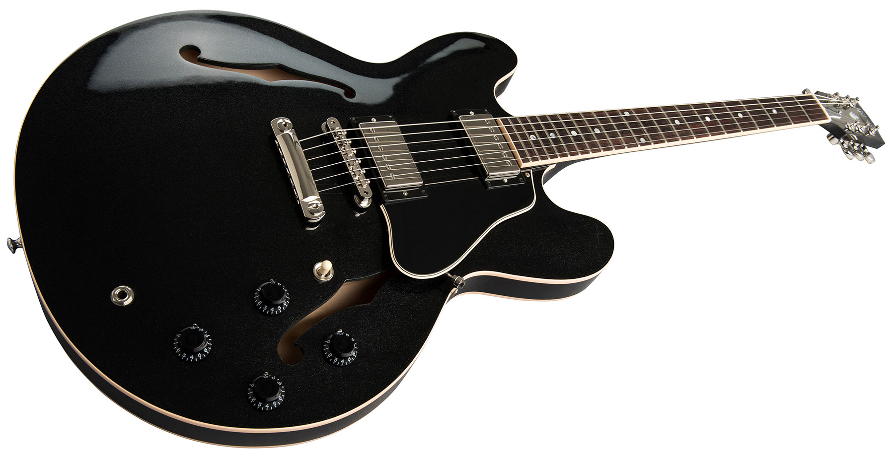 Gibson Es-335 Dot 2019 Hh Ht Rw - Graphite Metallic - Guitarra eléctrica semi caja - Variation 1